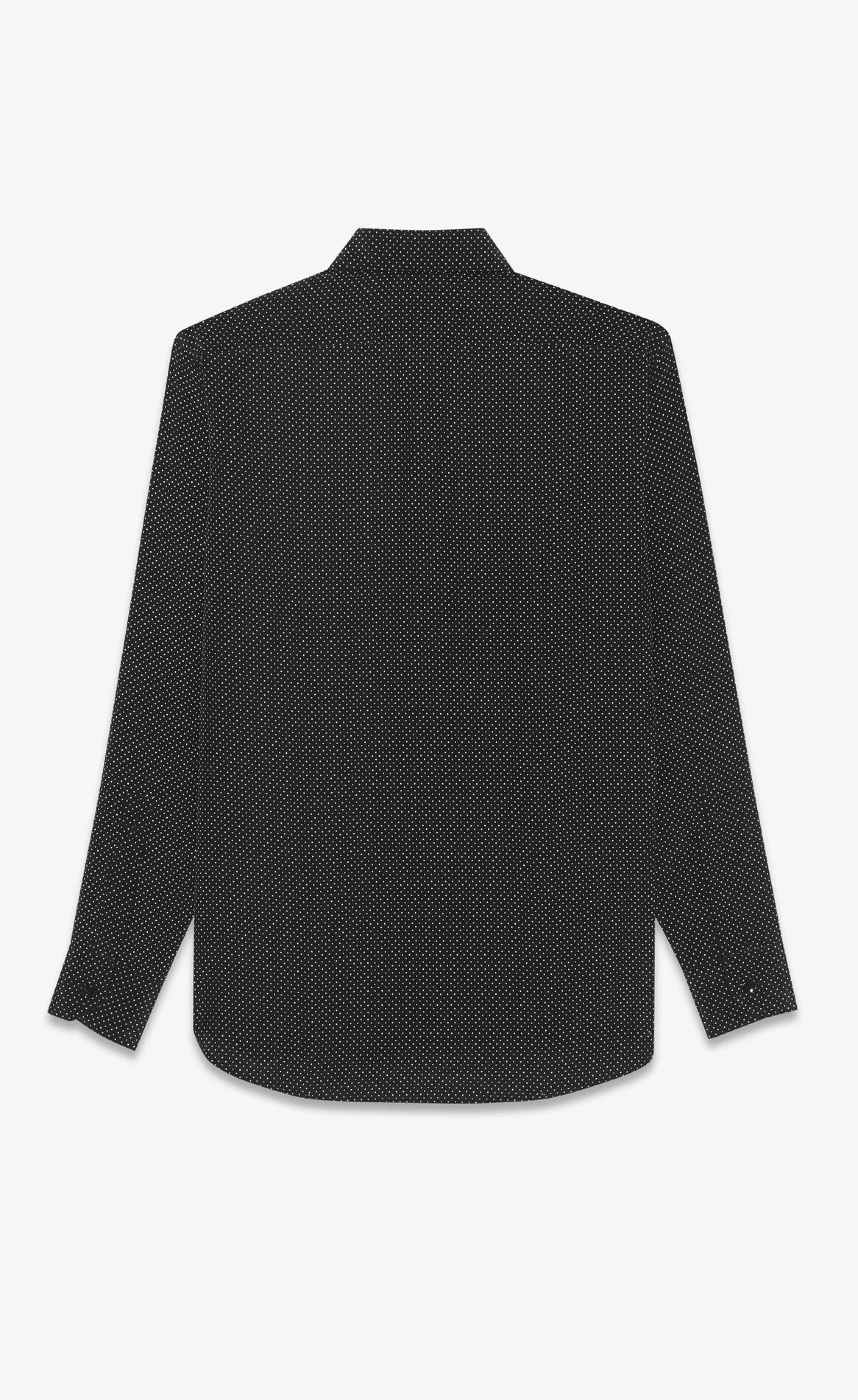 Saint Laurent ALL READY TO WEAR | SHIRTS^Shirt In Dotted Crepe De Chine | | YSL.com