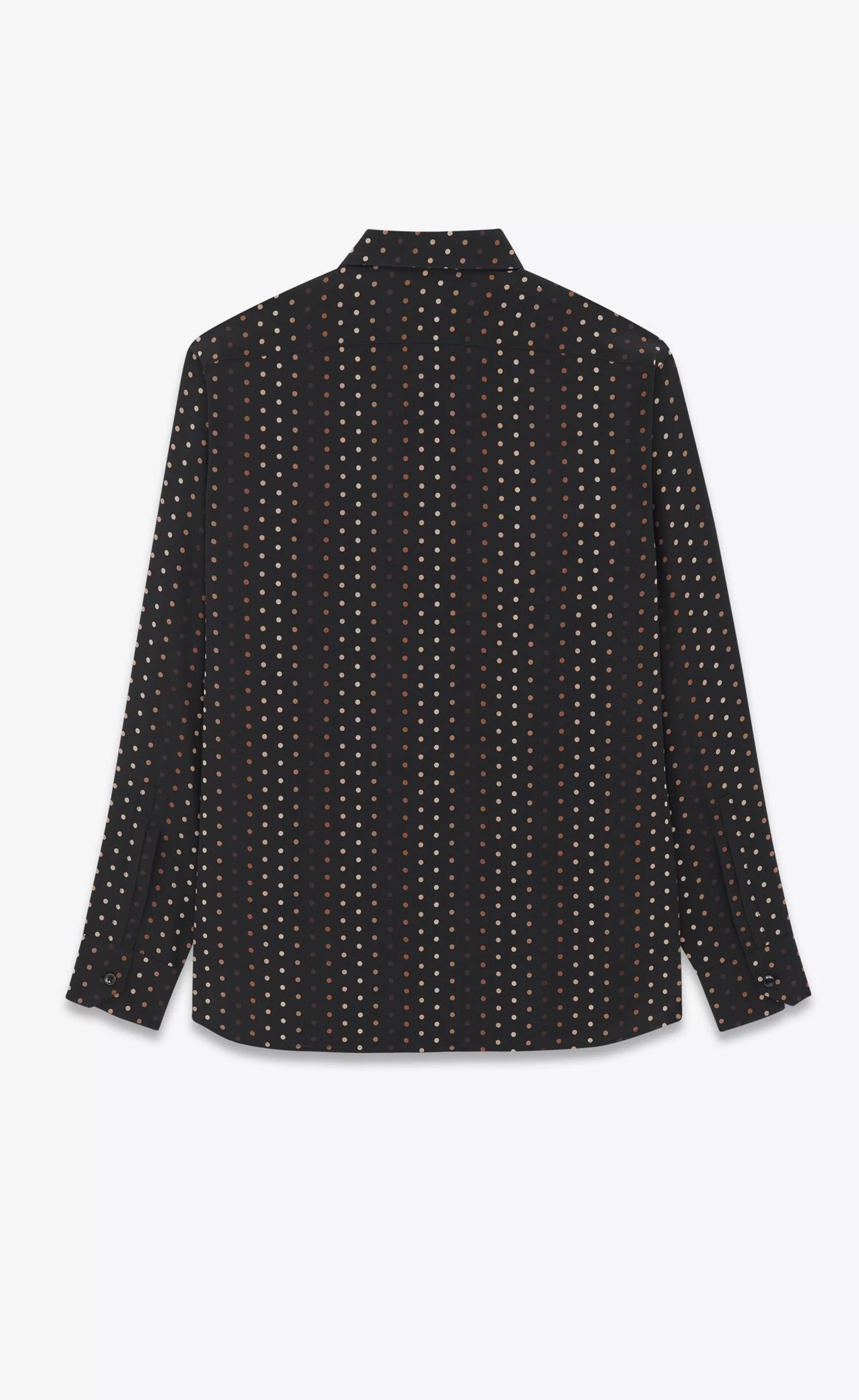 Saint Laurent ALL READY TO WEAR | SHIRTS^SHIRT IN DOTTED CREPE DE CHINE | | YSL.com