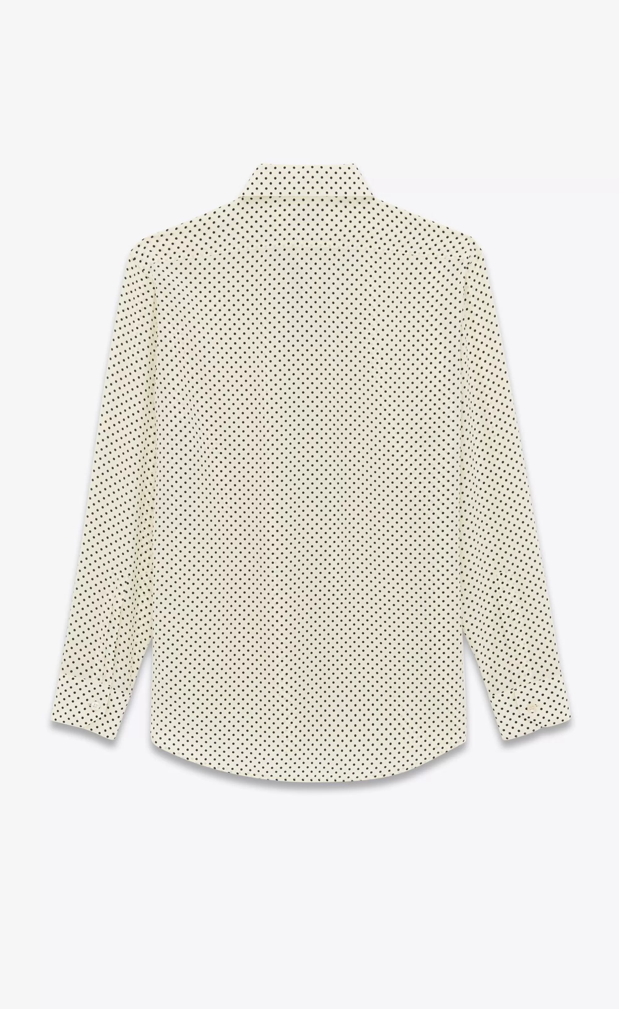 Saint Laurent ALL READY TO WEAR | SHIRTS^SHIRT In Dotted Crepe De Chine | | YSL.com