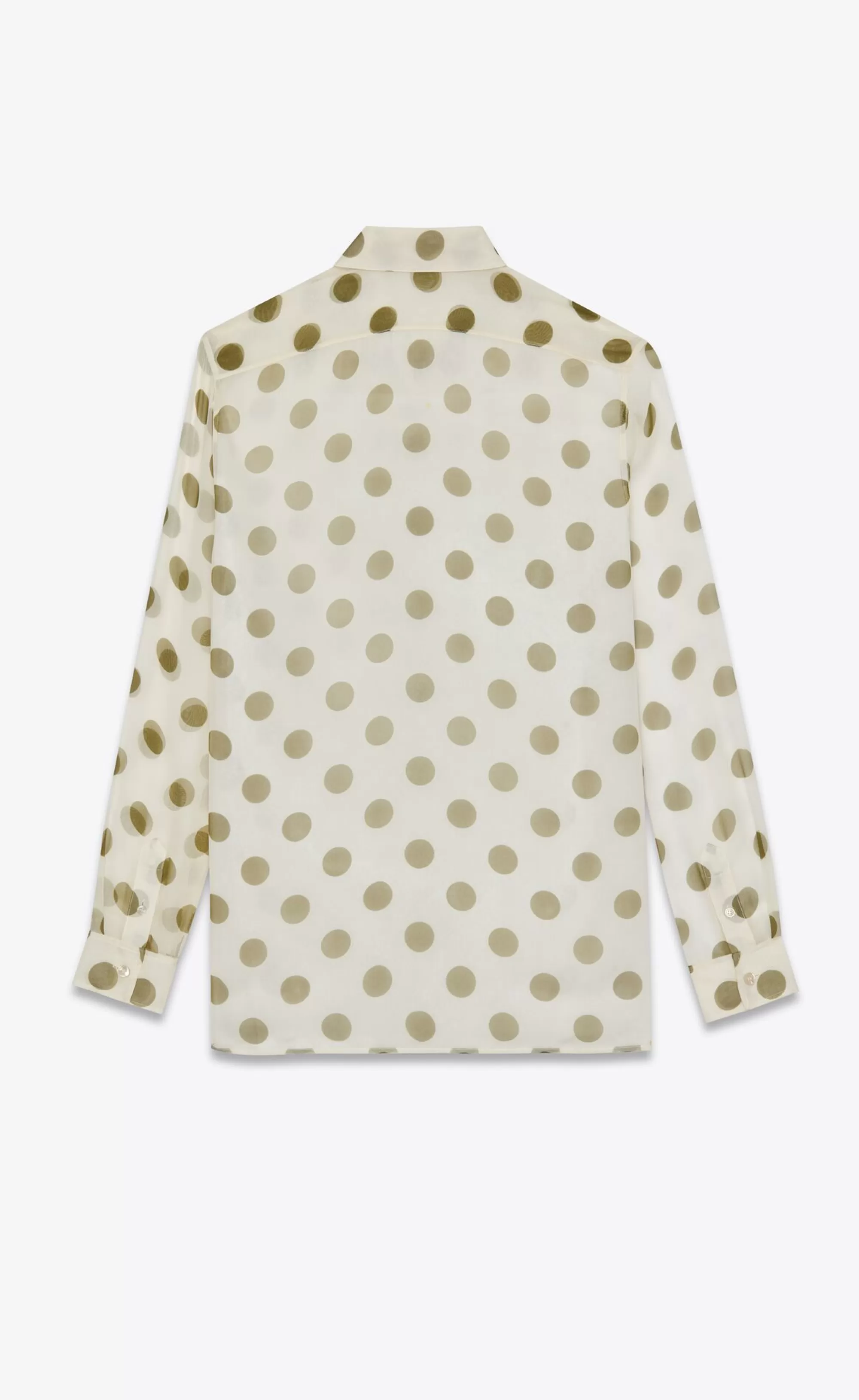 Saint Laurent ALL READY TO WEAR | SHIRTS^Shirt In Dotted Silk Muslin | | YSL.com