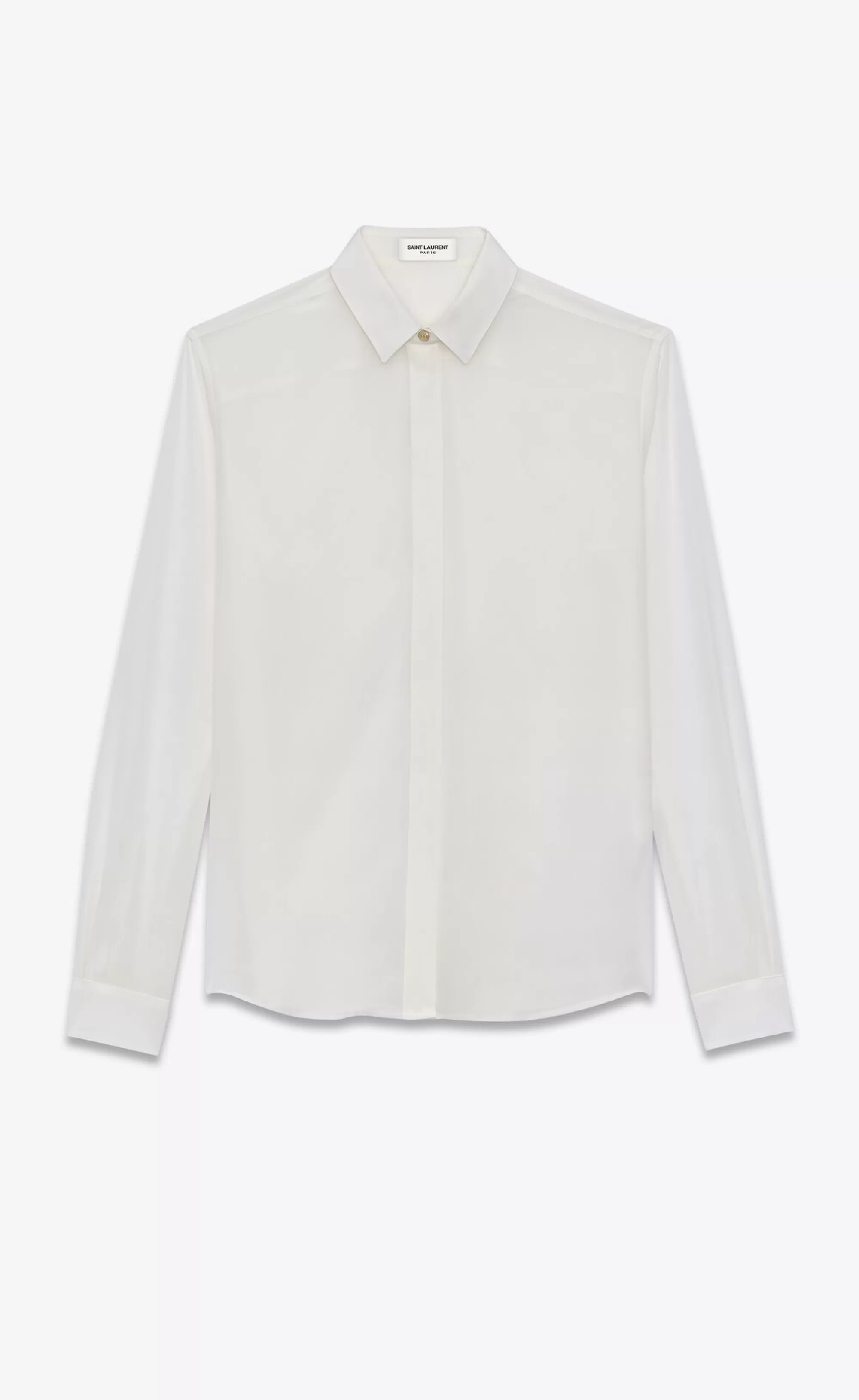 Women Saint Laurent SHIRTS AND TOPS^Shirt In Silk Crêpe | | YSL.com