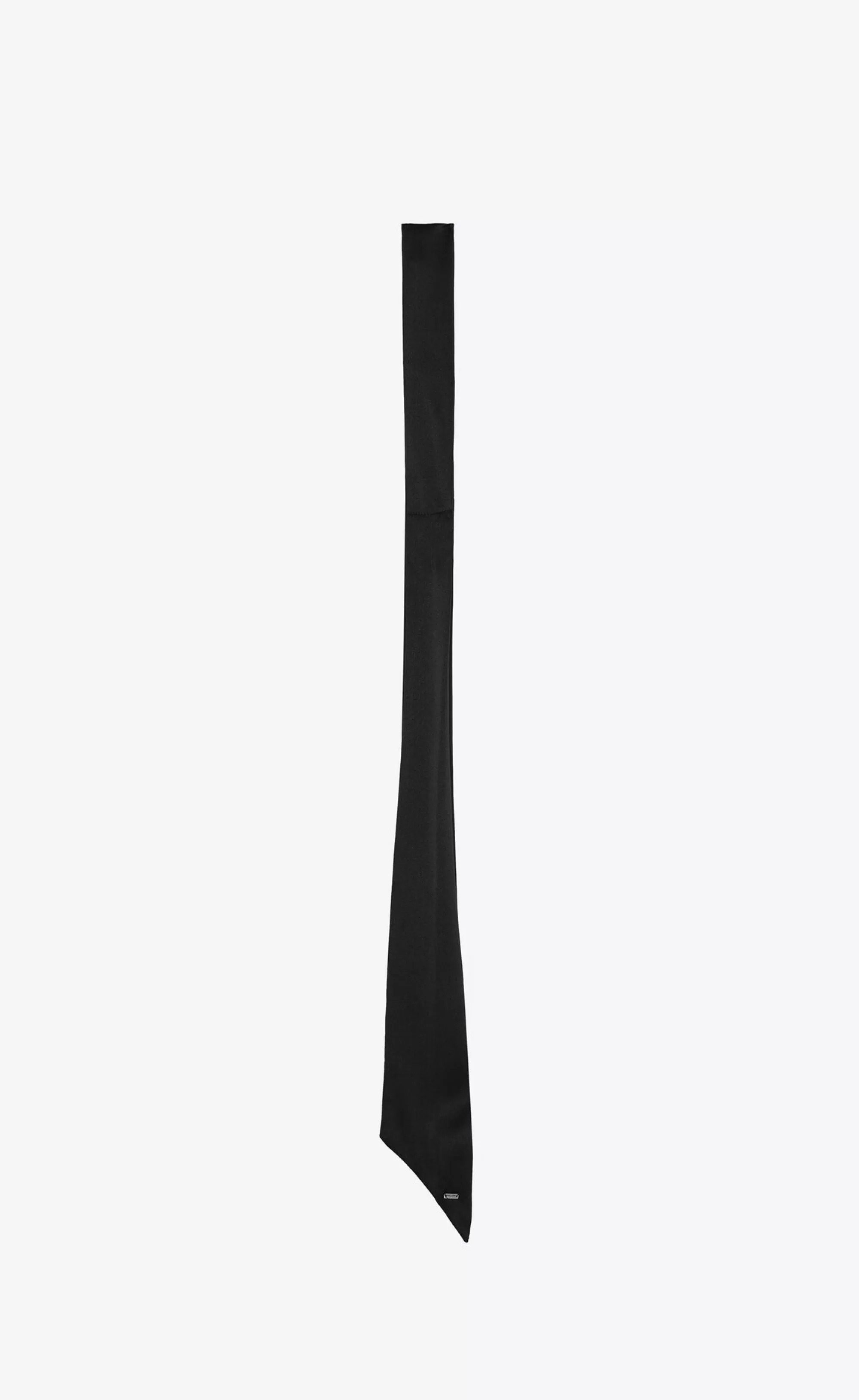 Women Saint Laurent OTHER ACCESSORIES^Short Lavallière Scarf In Silk Satin | | YSL.com