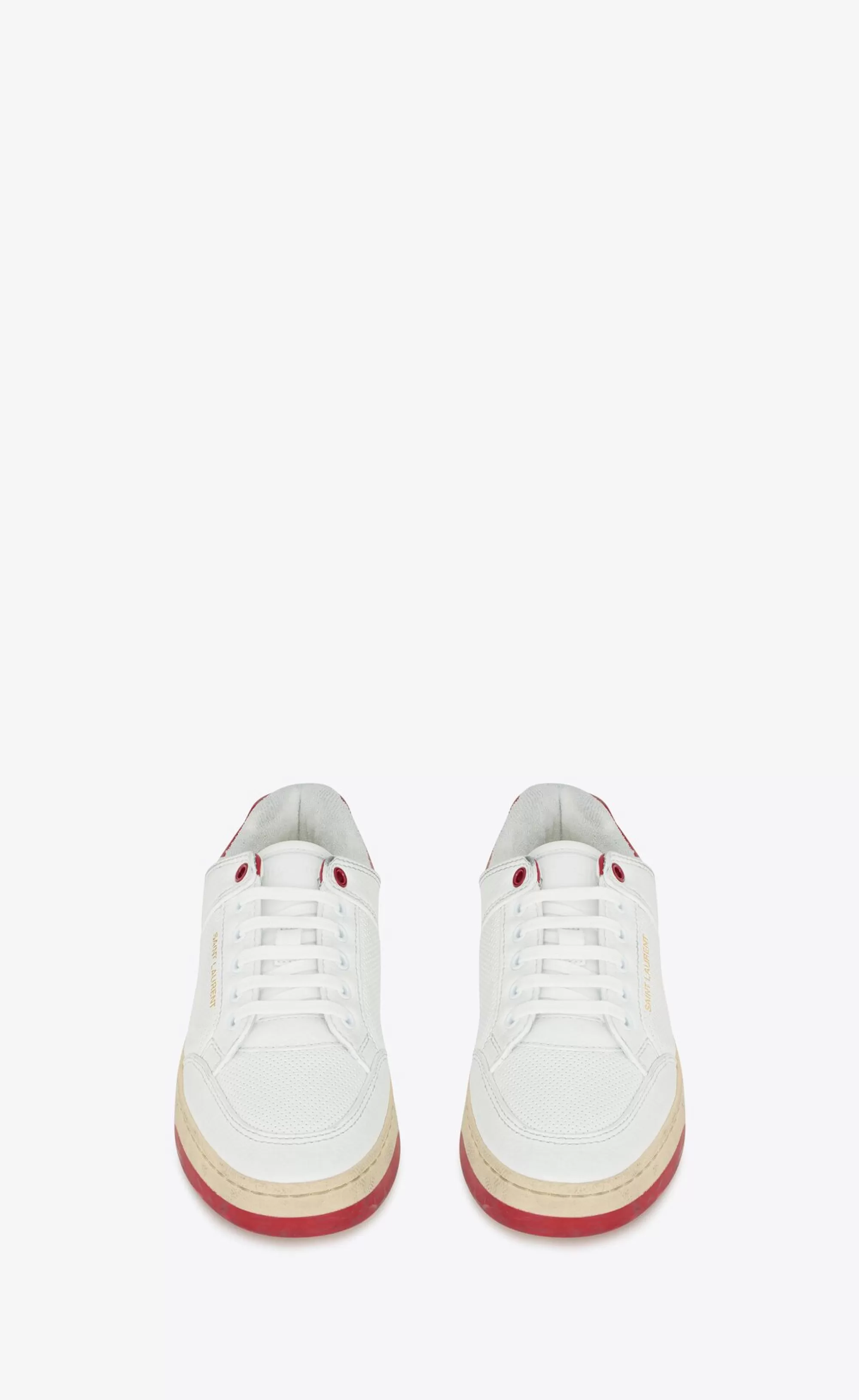 Women Saint Laurent SNEAKERS^SL/61 Sneakers In Grained Leather | | YSL.com