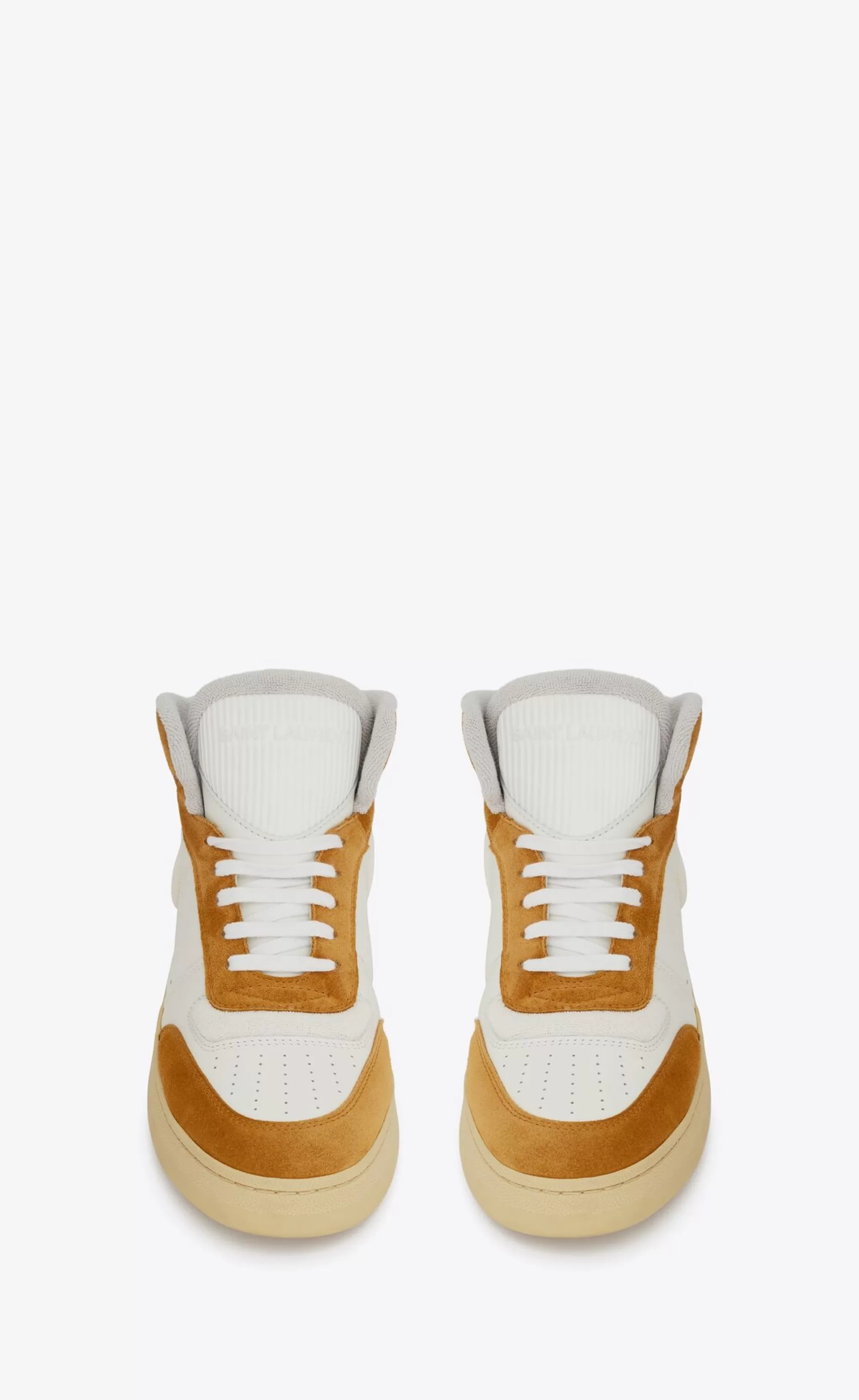 Women Saint Laurent SNEAKERS^SL/80 Sneakers In Leather And Suede | | YSL.com