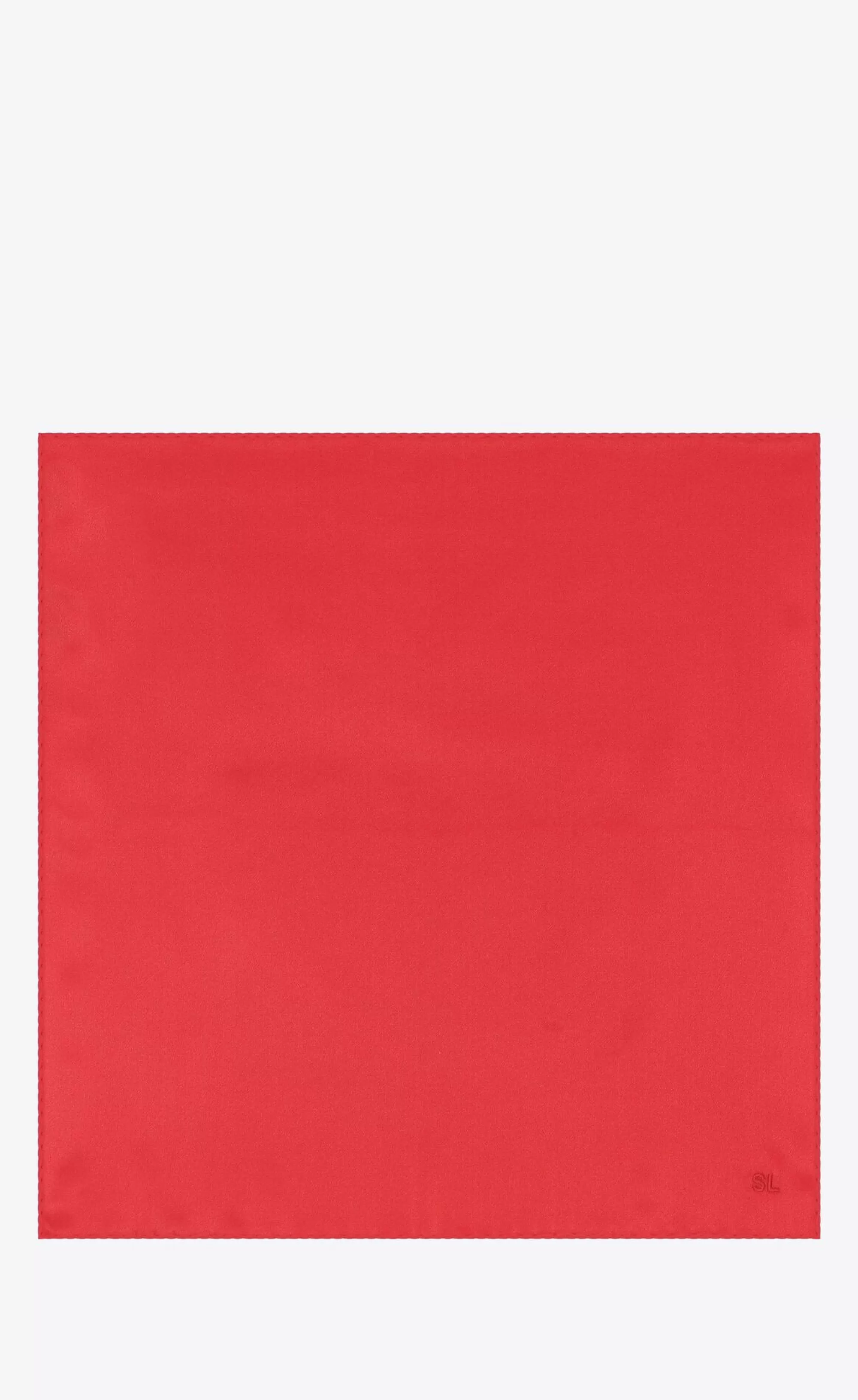 Women Saint Laurent OTHER ACCESSORIES^SL Pocket Square Scarf In Silk Satin | | YSL.com