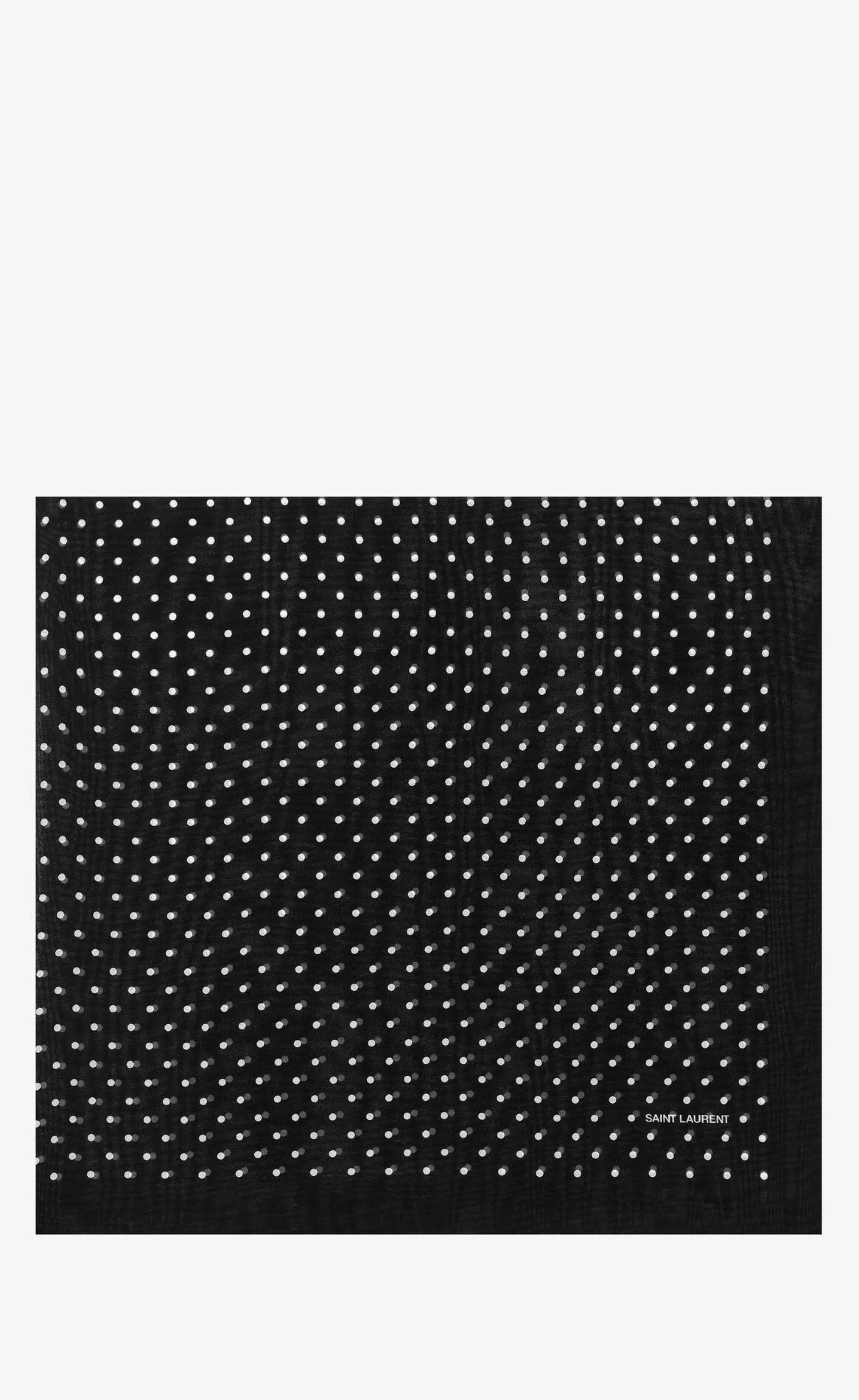 Women Saint Laurent TEXTILE ACCESSORIES | SQUARE SCARVES^Square Scarf In Dotted Silk Georgette | | YSL.com