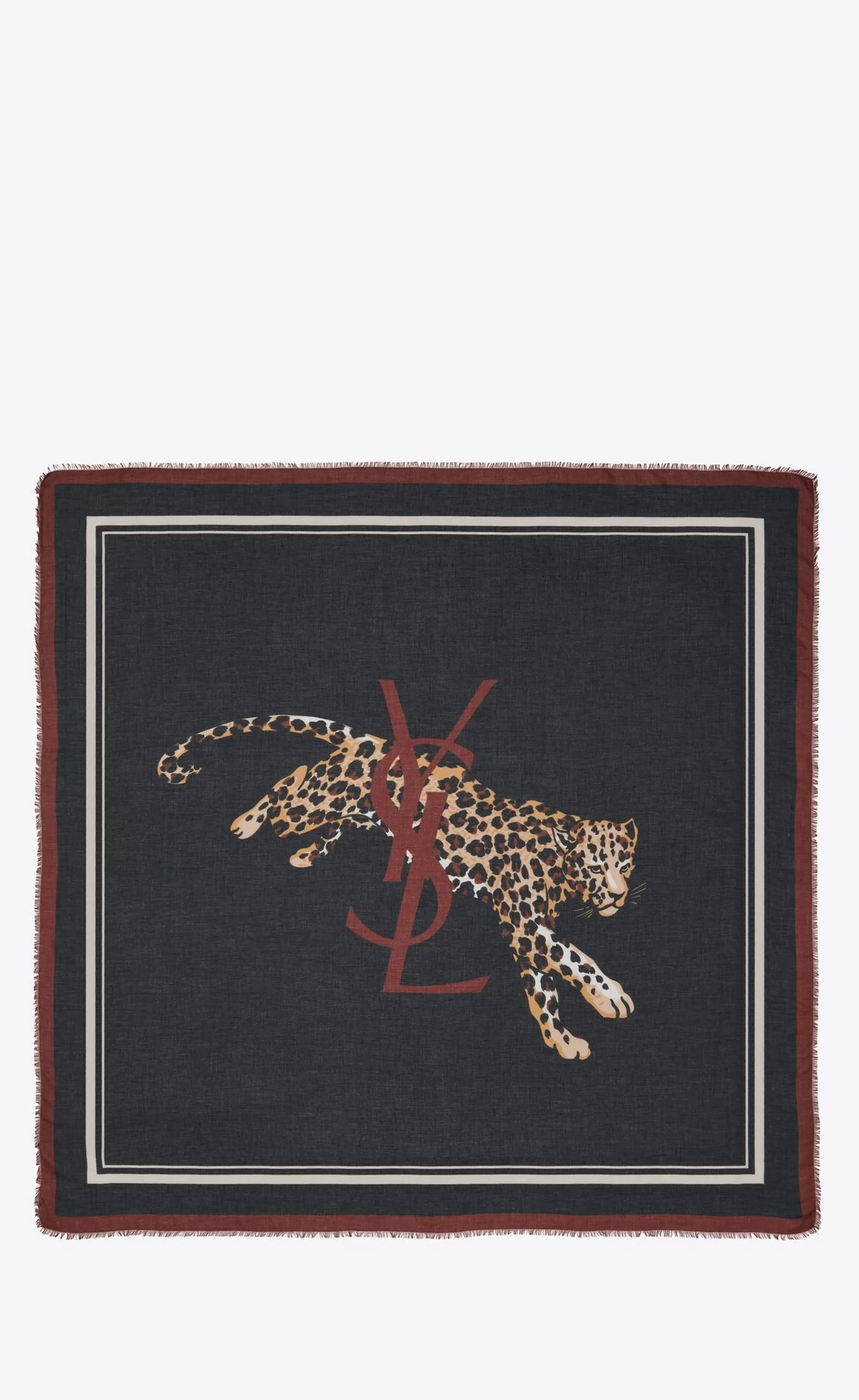 Women Saint Laurent SQUARE SCARVES^Square Scarf In Modal And Cashmere | | YSL.com