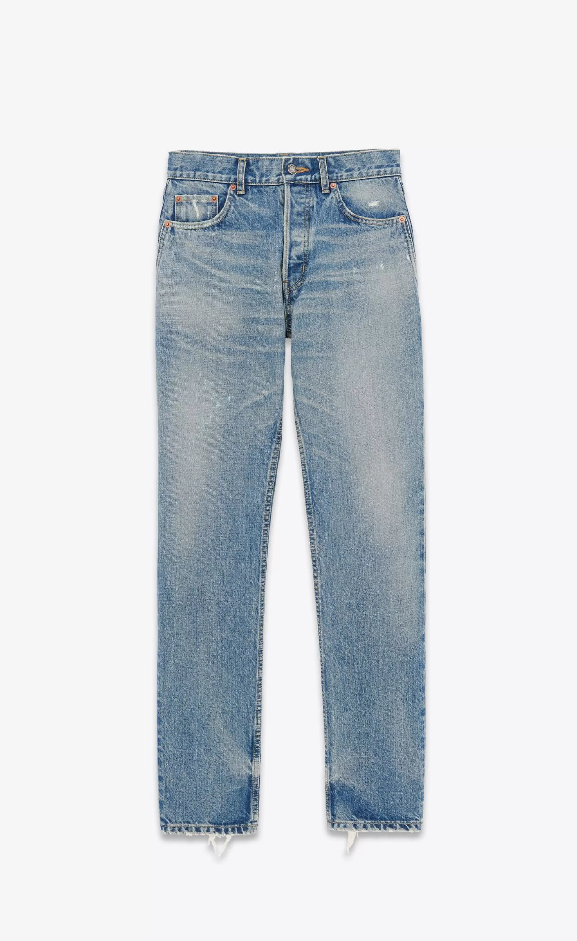 Saint Laurent ALL READY TO WEAR | DENIM^Straight-leg Jeans In Denim | | YSL.com