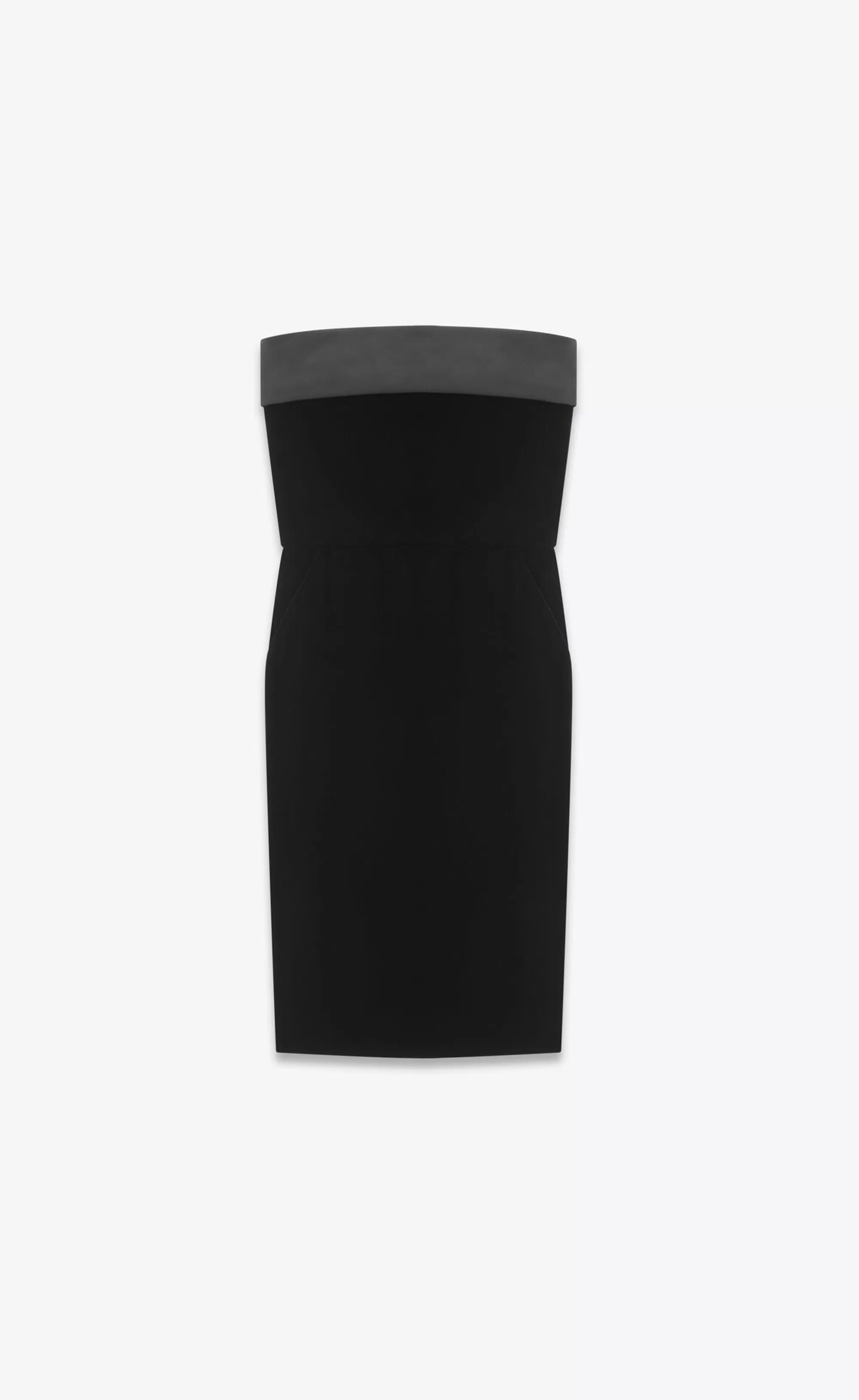 Women Saint Laurent DRESSES | SMOKING^Strapless Pencil Dress In Velvet | | YSL.com