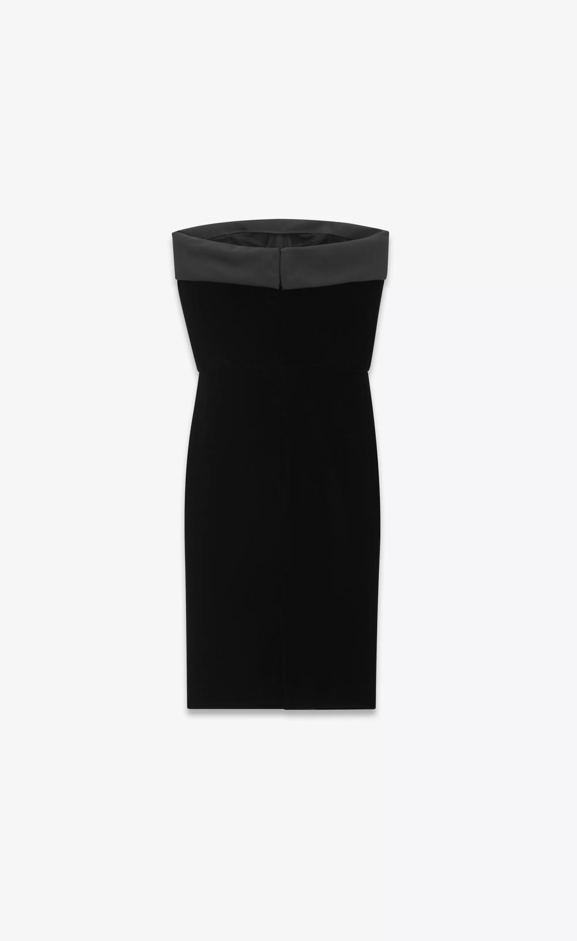 Women Saint Laurent DRESSES | SMOKING^Strapless Pencil Dress In Velvet | | YSL.com