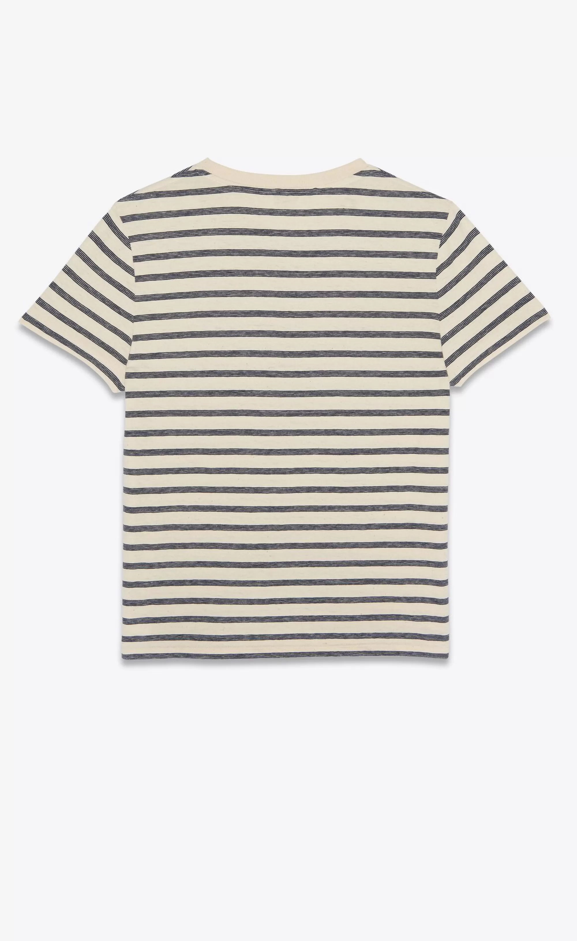 Saint Laurent ALL READY TO WEAR | JERSEY^Striped CASSANDRE T-shirt In Jersey | | YSL.com