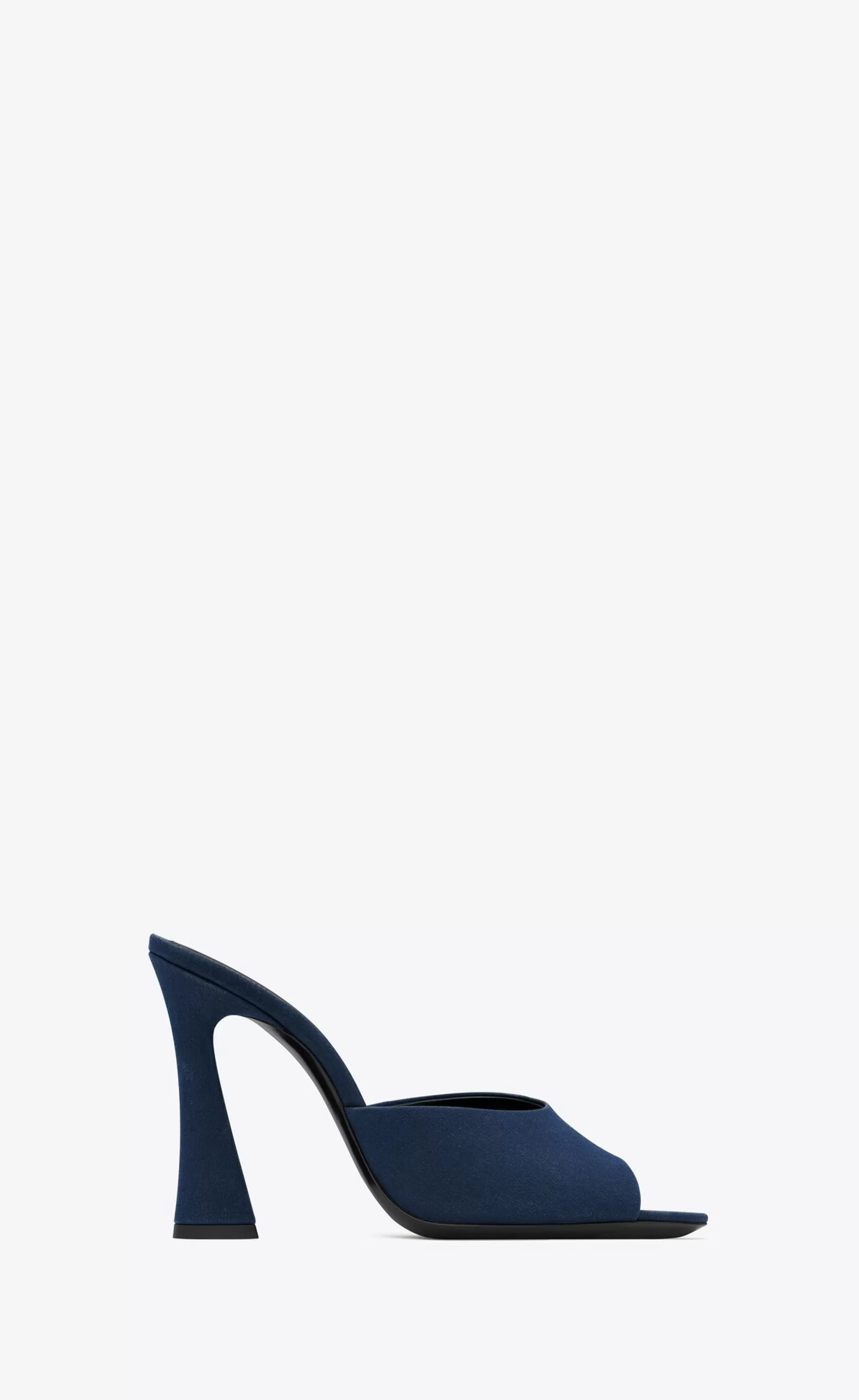 Women Saint Laurent MULES^SUITE Mules In Crepe De Chine | | YSL.com