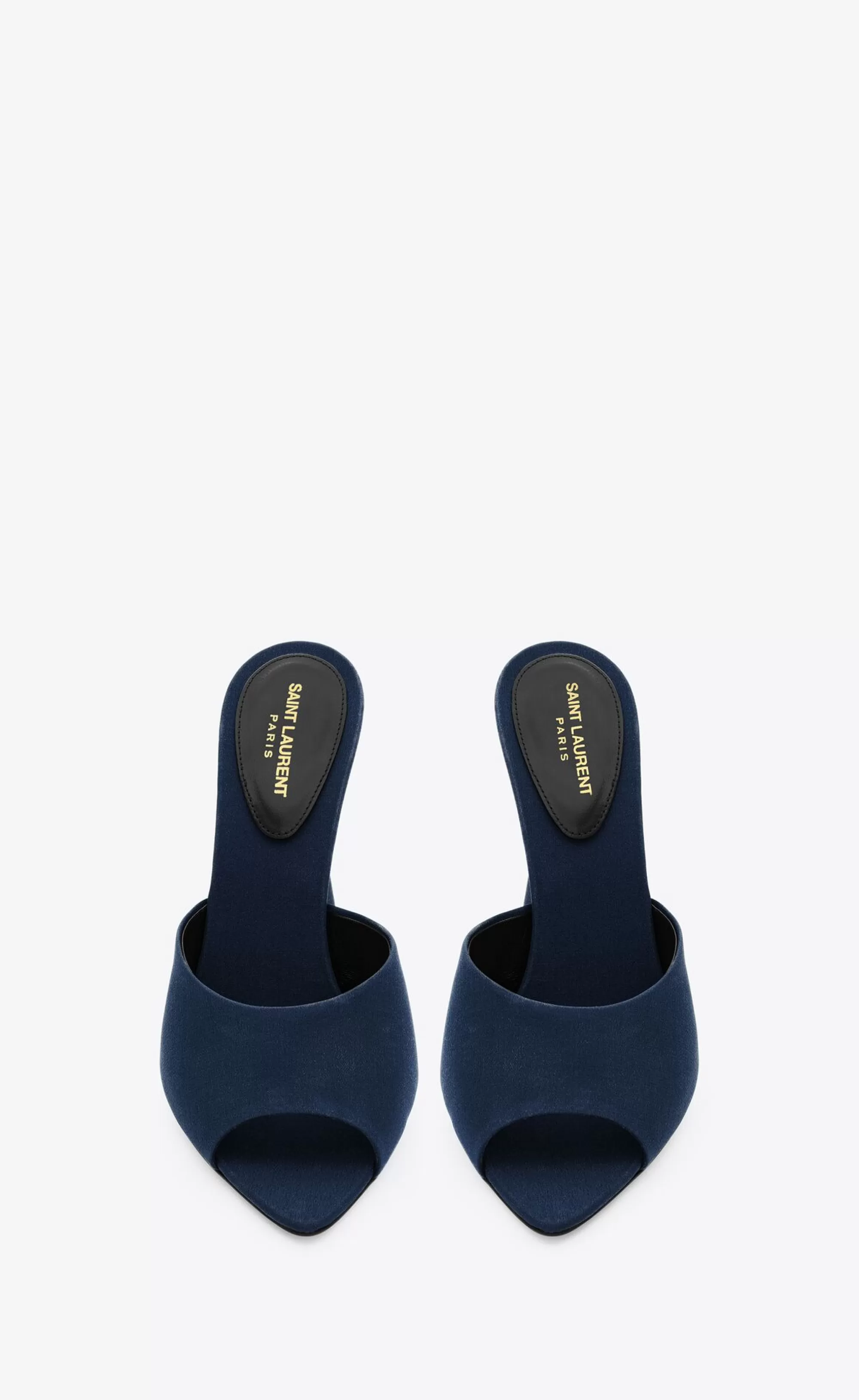 Women Saint Laurent MULES^SUITE Mules In Crepe De Chine | | YSL.com