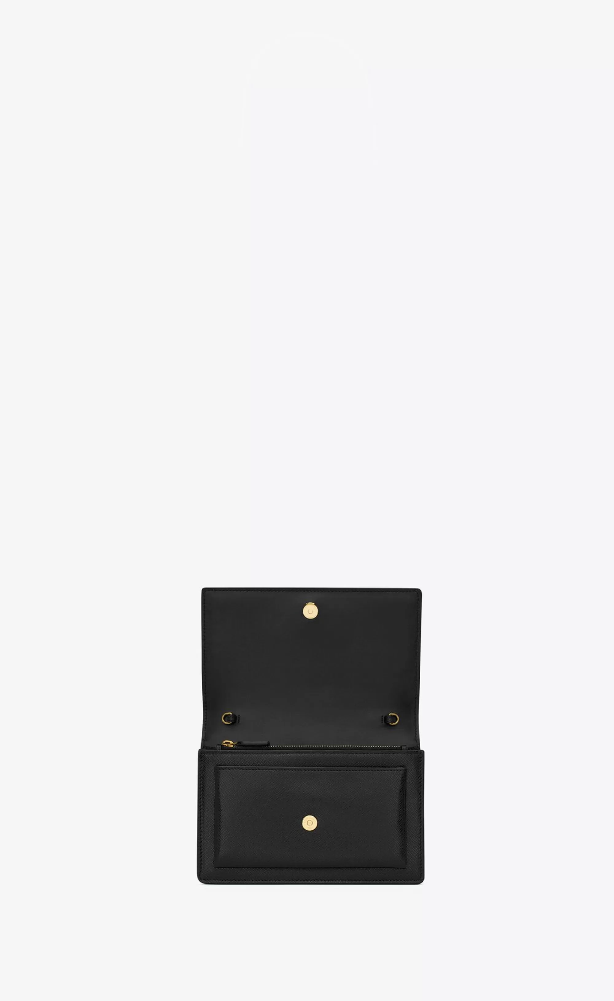 Women Saint Laurent MINI BAGS | SUNSET^Sunset Chain Wallet In COATED BARK LEATHER | | YSL.com