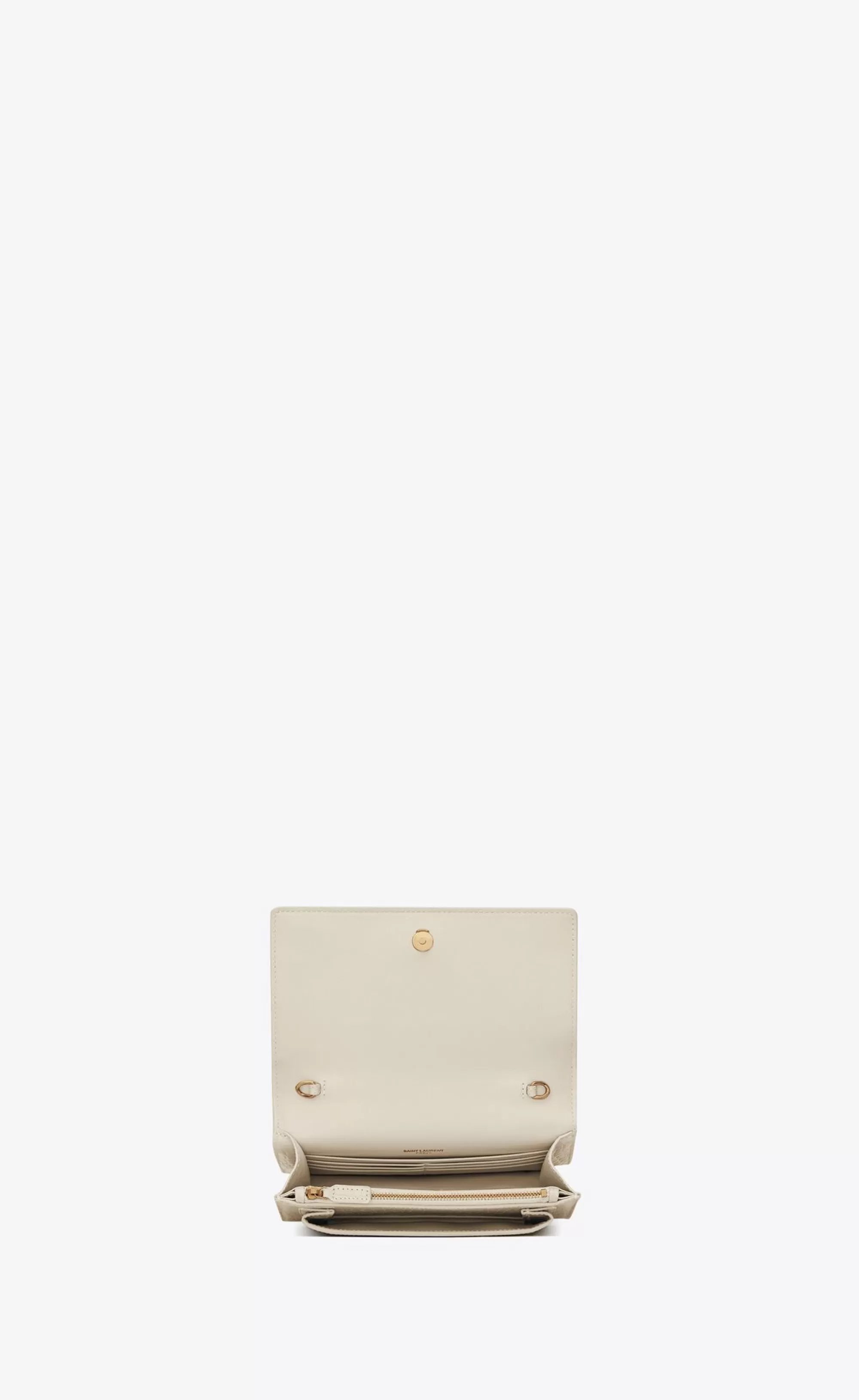 Women Saint Laurent MINI BAGS | SUNSET^SUNSET Chain Wallet In Crocodile-embossed Shiny Leather | | YSL.com