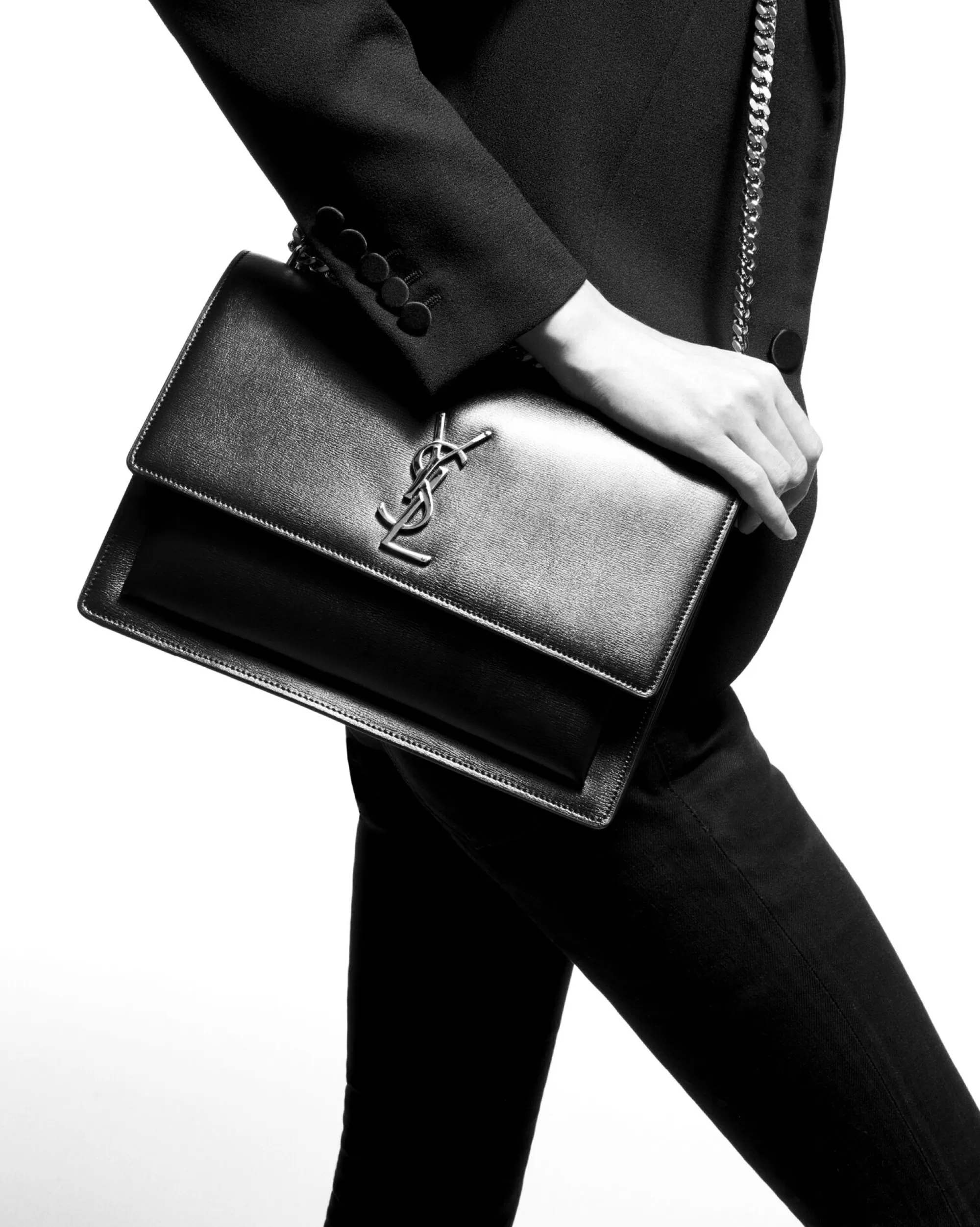 Women Saint Laurent SHOULDER BAGS | SUNSET^SUNSET LARGE IN CROCODILE-EMBOSSED LEATHER | | YSL.com