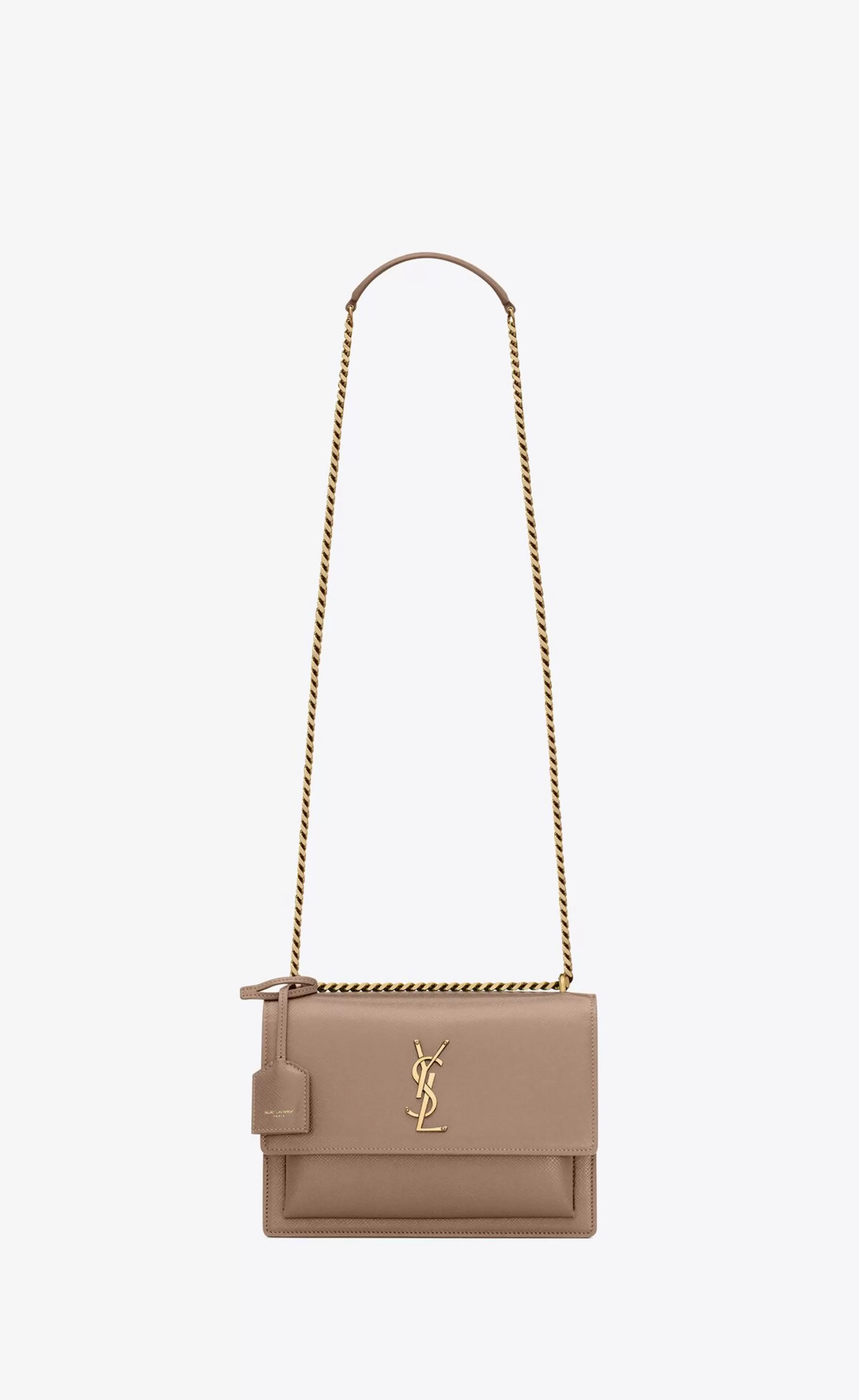 Women Saint Laurent SHOULDER BAGS | CROSSBODY BAGS^SUNSET MEDIUM IN COATED BARK LEATHER | | YSL.com