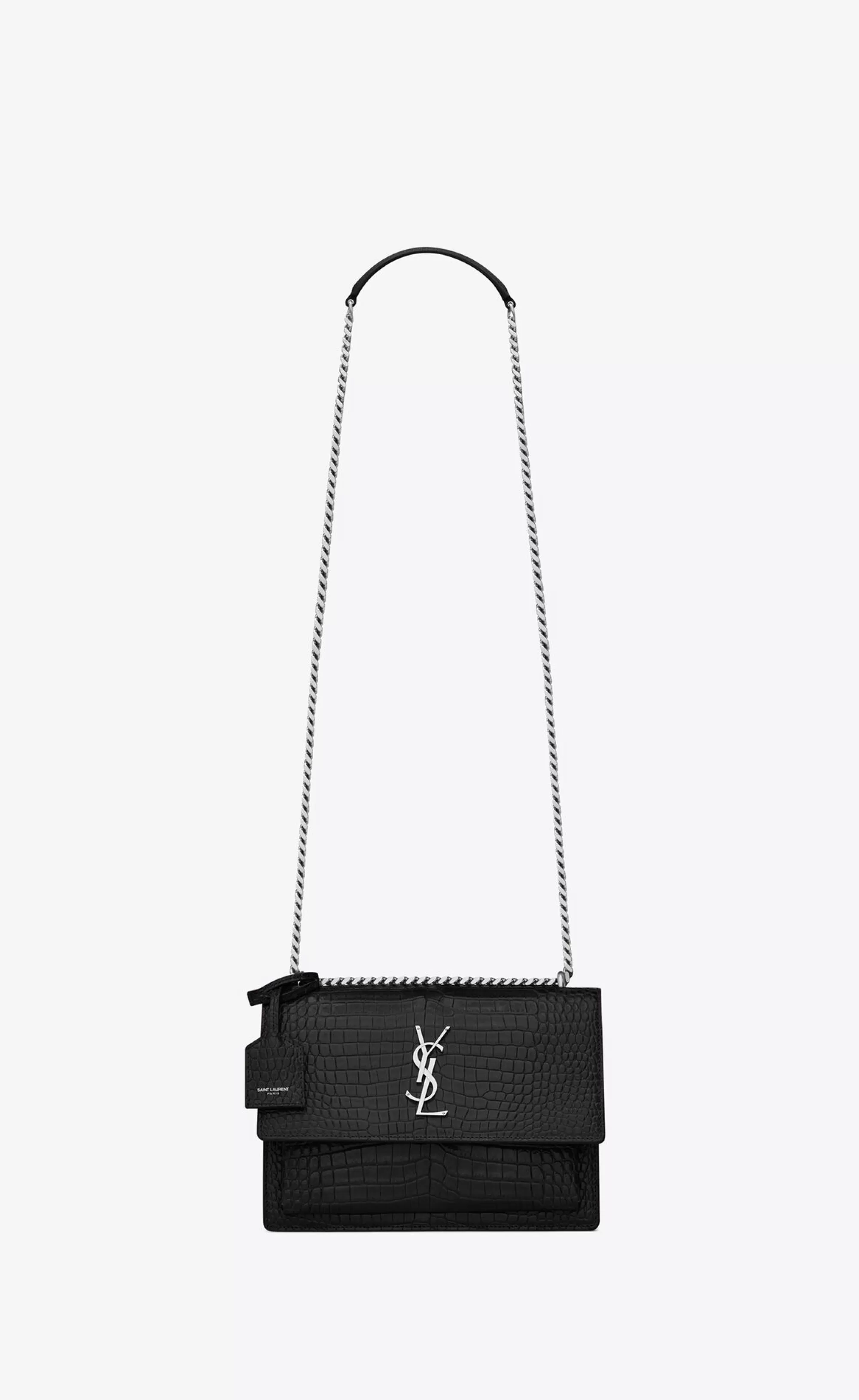 Women Saint Laurent CROSSBODY BAGS^SUNSET MEDIUM IN CROCODILE-EMBOSSED LEATHER | | YSL.com