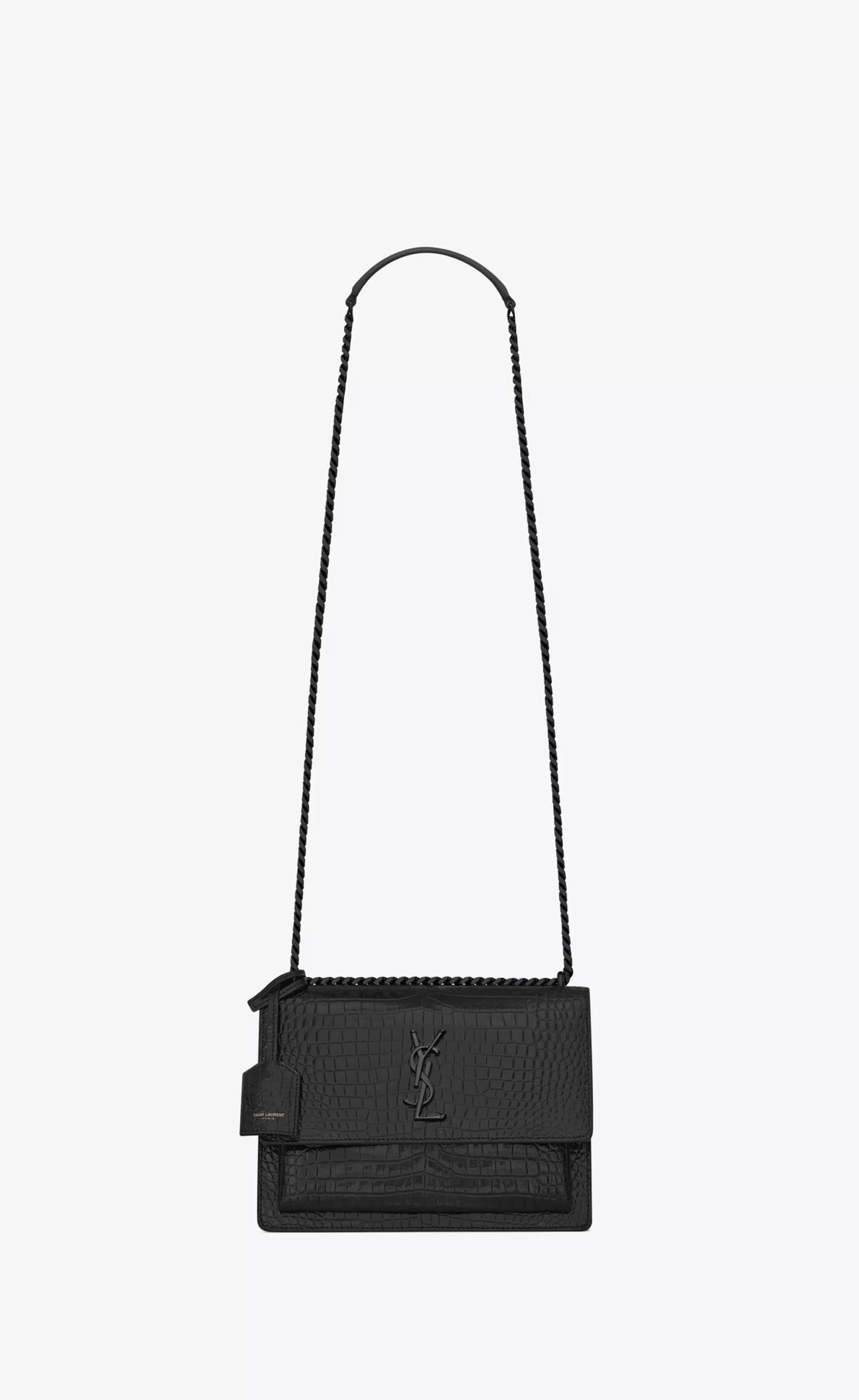 Women Saint Laurent CROSSBODY BAGS | SUNSET^SUNSET MEDIUM IN CROCODILE-EMBOSSED LEATHER | | YSL.com