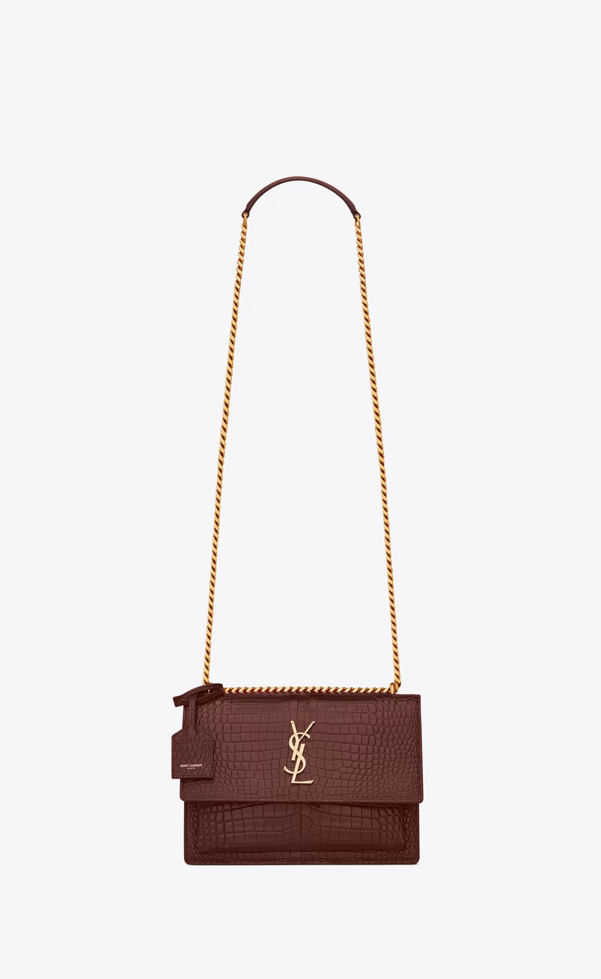 Women Saint Laurent SUNSET | CROSSBODY BAGS^SUNSET MEDIUM IN CROCODILE-EMBOSSED LEATHER | | YSL.com