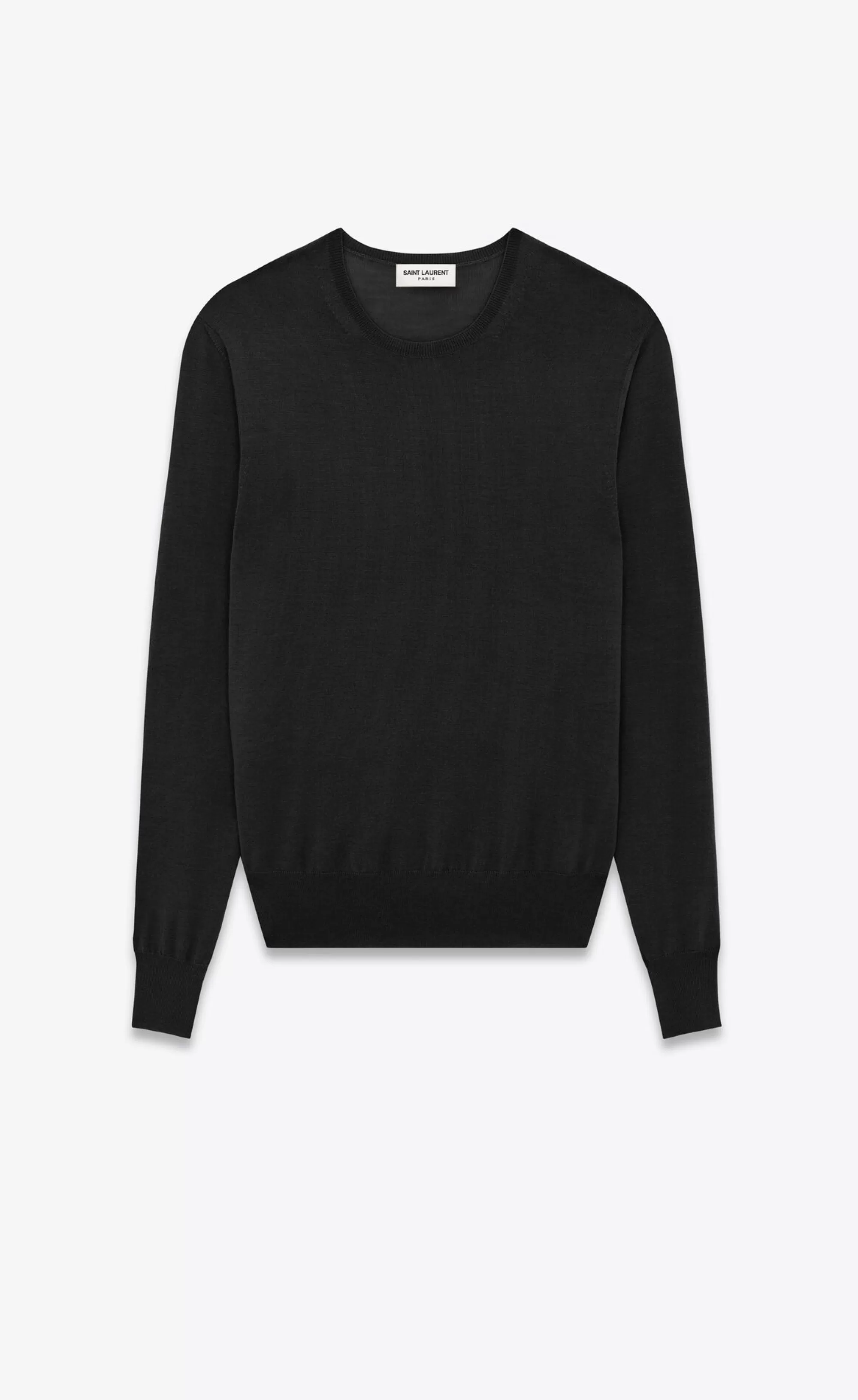 Saint Laurent ALL READY TO WEAR | KNITWEAR^Sweater In Cashmere, Wool And Silk | | YSL.com