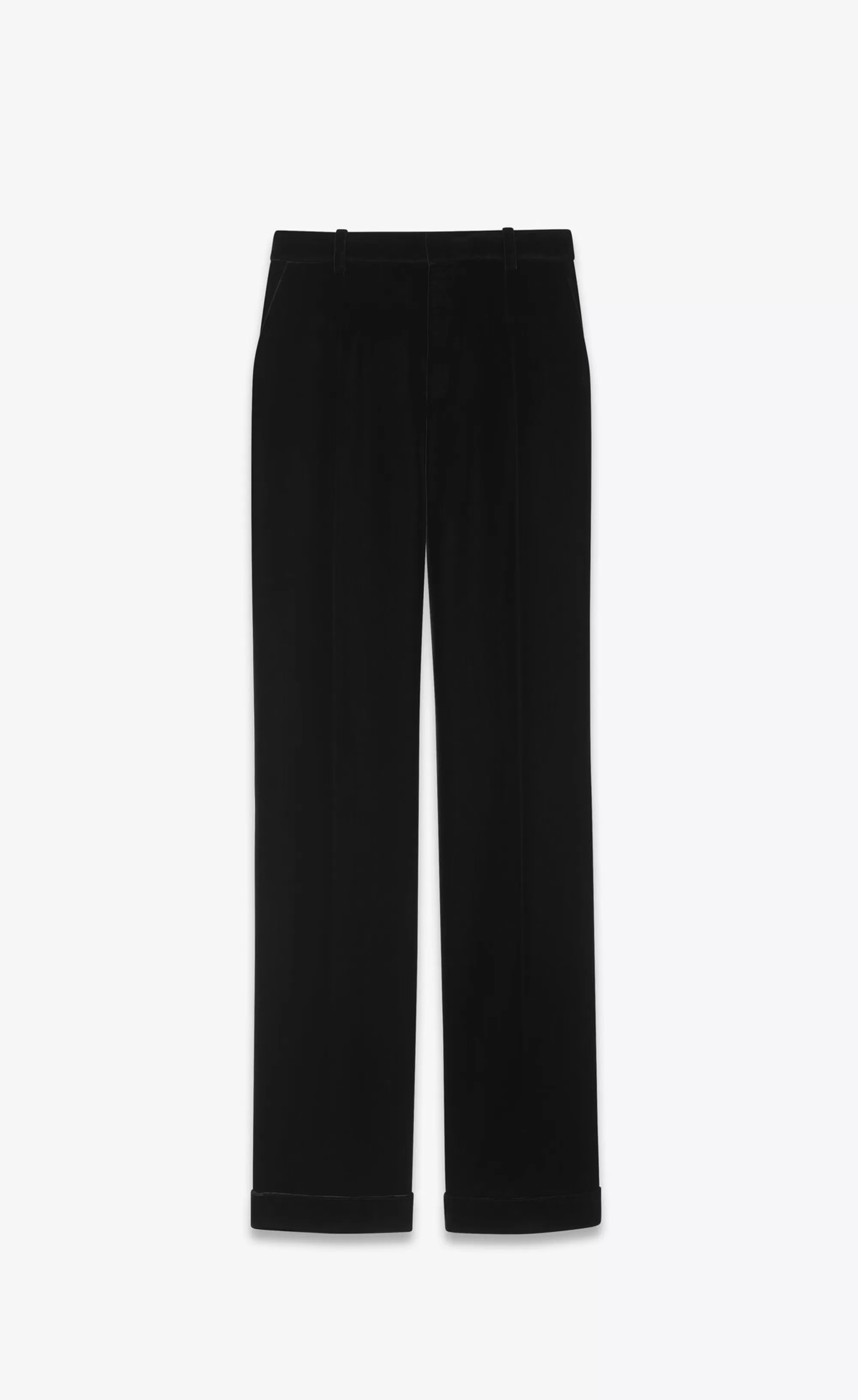 Women Saint Laurent JACKETS AND PANTS^Tailored Pants In Cupro Velvet | | YSL.com