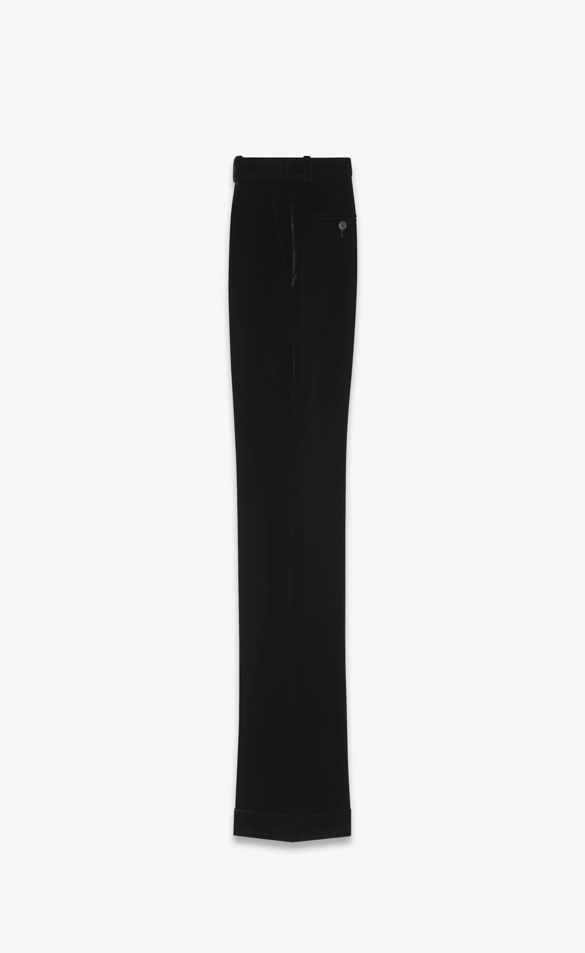 Women Saint Laurent JACKETS AND PANTS^Tailored Pants In Cupro Velvet | | YSL.com