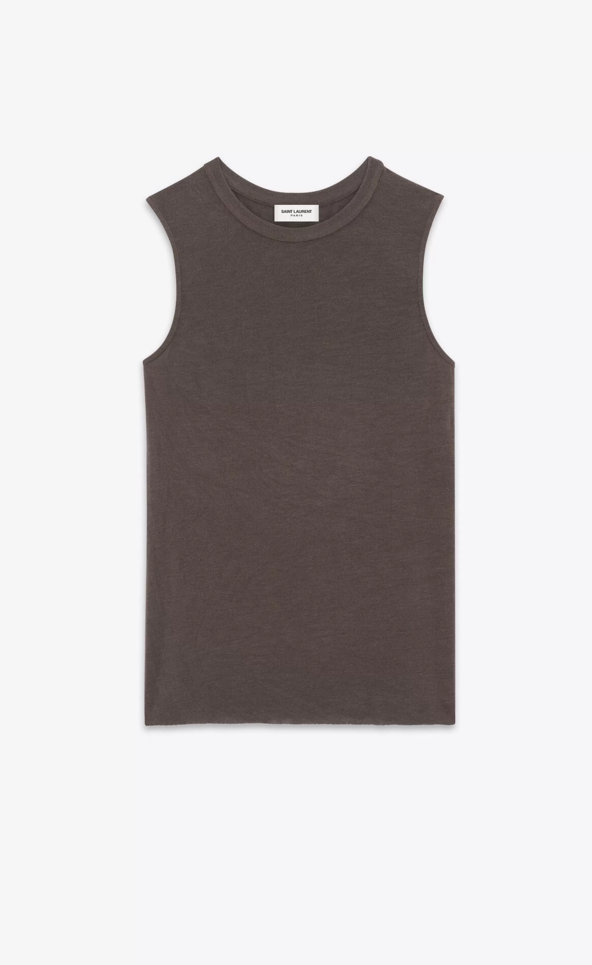 Women Saint Laurent JERSEY^Tank Top In Jersey | | YSL.com