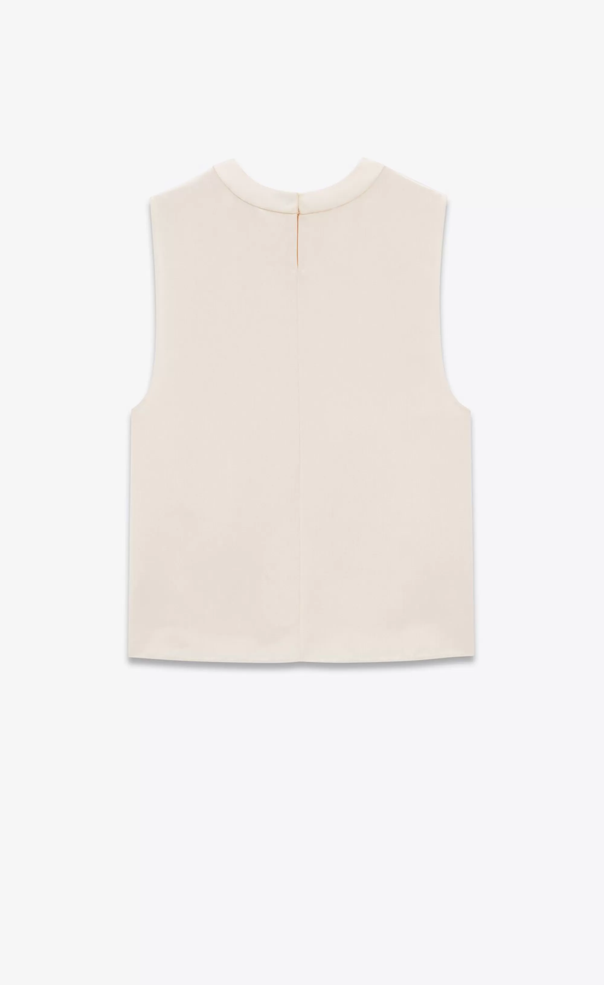 Women Saint Laurent SHIRTS AND TOPS^Tank Top In Silk Satin | | YSL.com