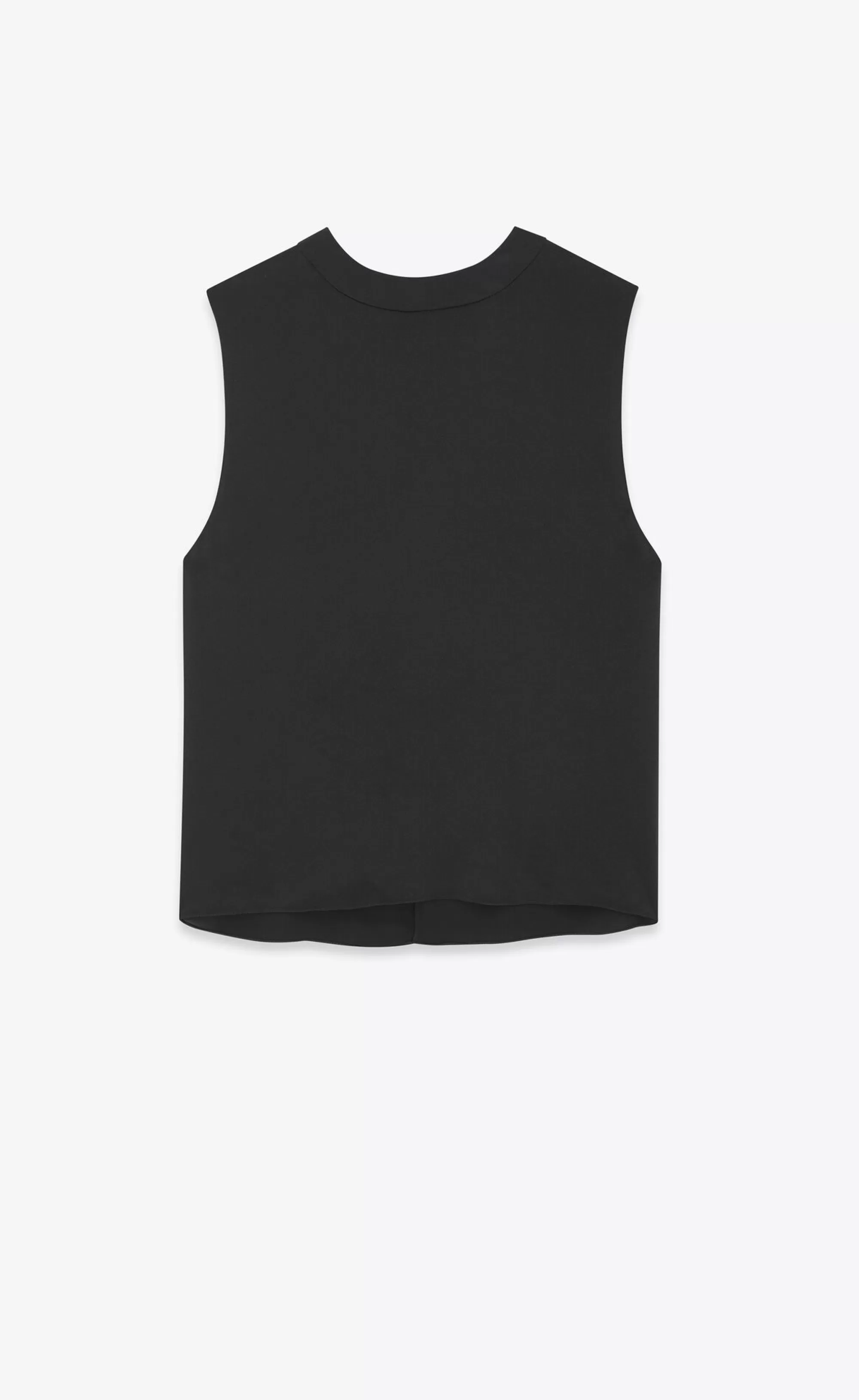 Women Saint Laurent SHIRTS AND TOPS^Tank Top In Silk Satin | | YSL.com