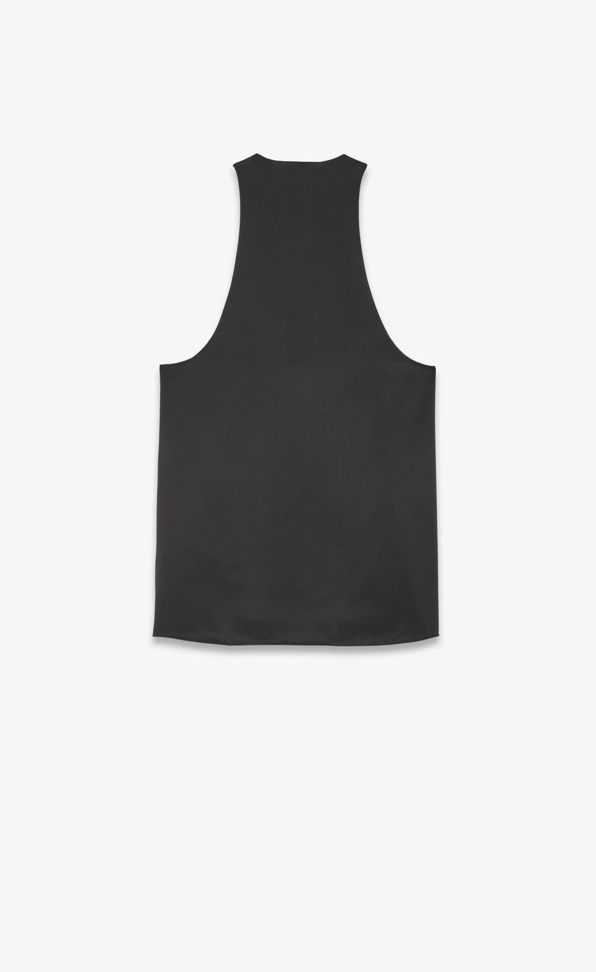 Women Saint Laurent SHIRTS AND TOPS | SMOKING^Tank Top In Silk Satin Crepe | | YSL.com