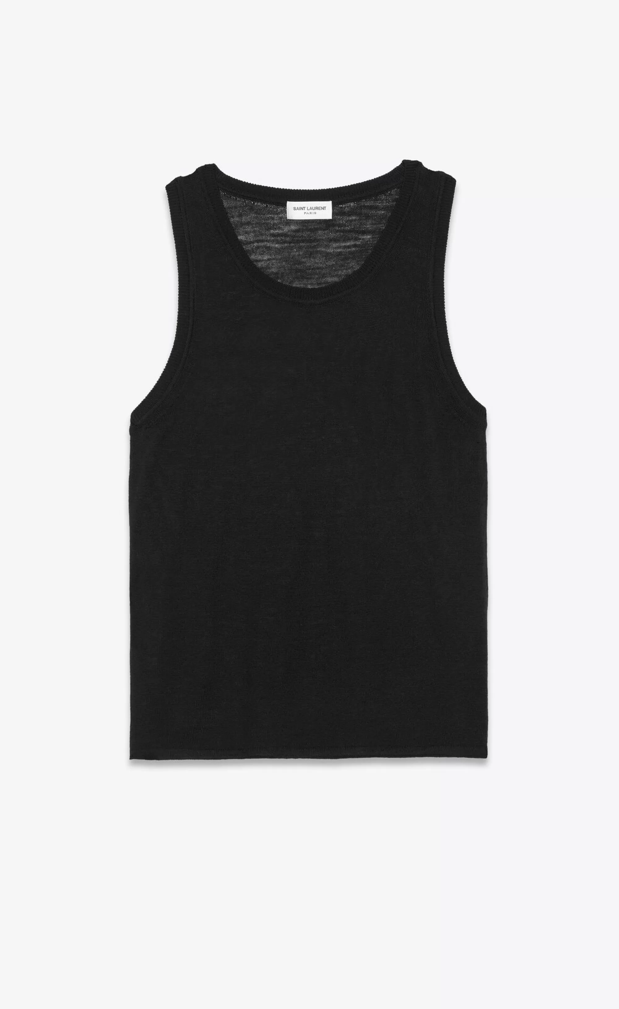 Women Saint Laurent KNITWEAR^Tank Top In Wool | | YSL.com