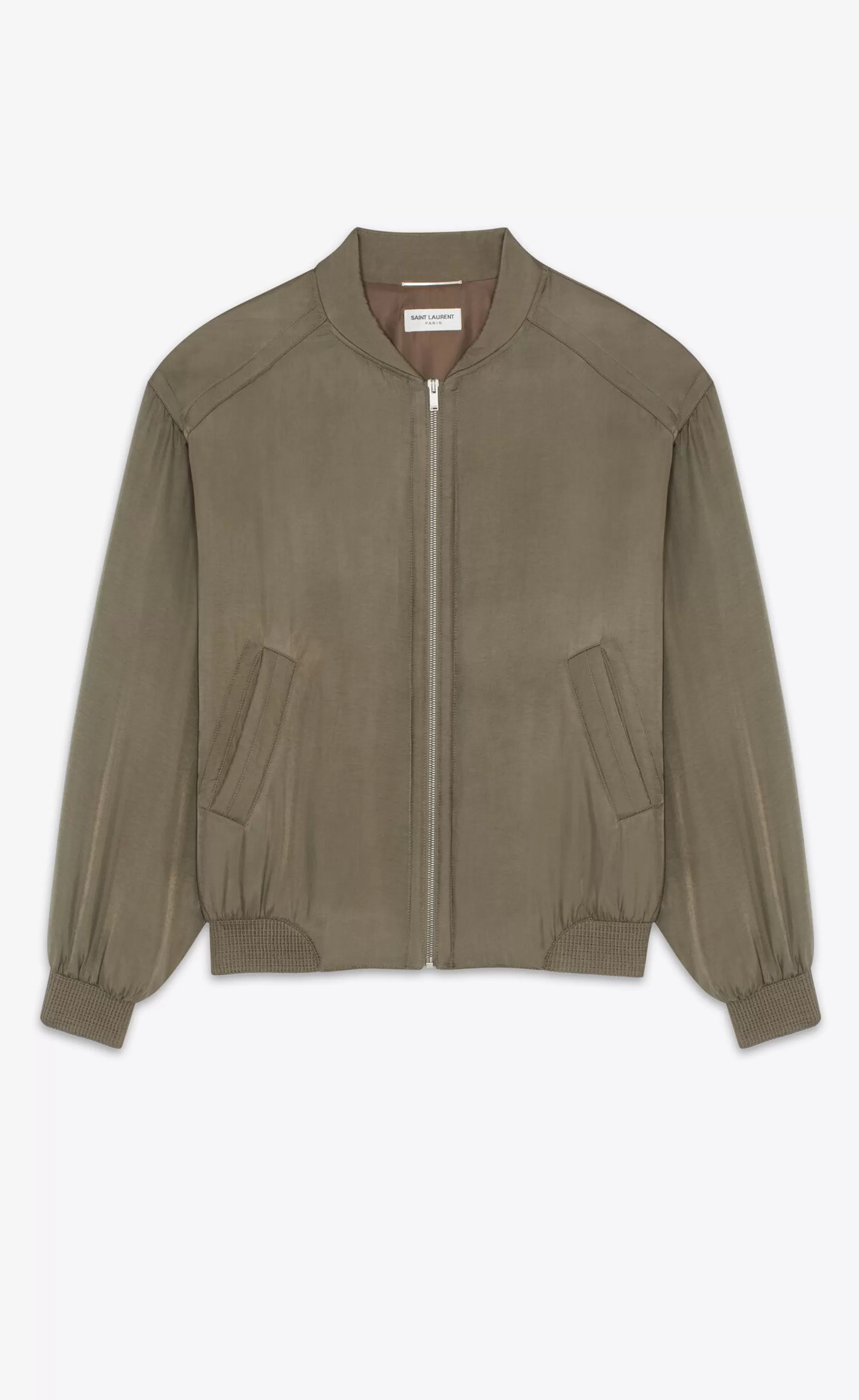 Saint Laurent ALL READY TO WEAR | OUTERWEAR^Teddy Jacket In Twill | | YSL.com