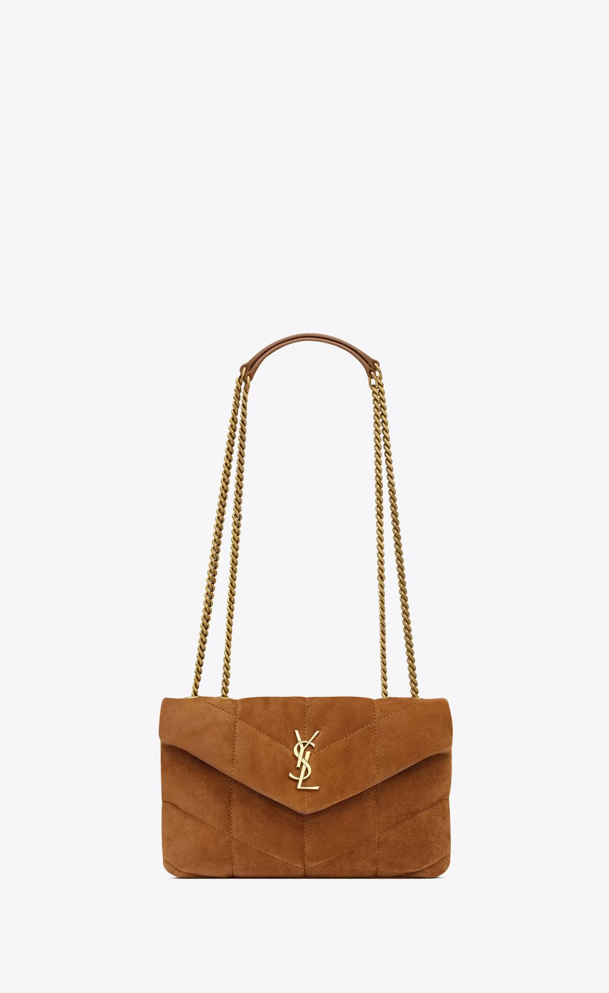 Women Saint Laurent MINI BAGS | SHOULDER BAGS^Toy PUFFER In Suede | | YSL.com