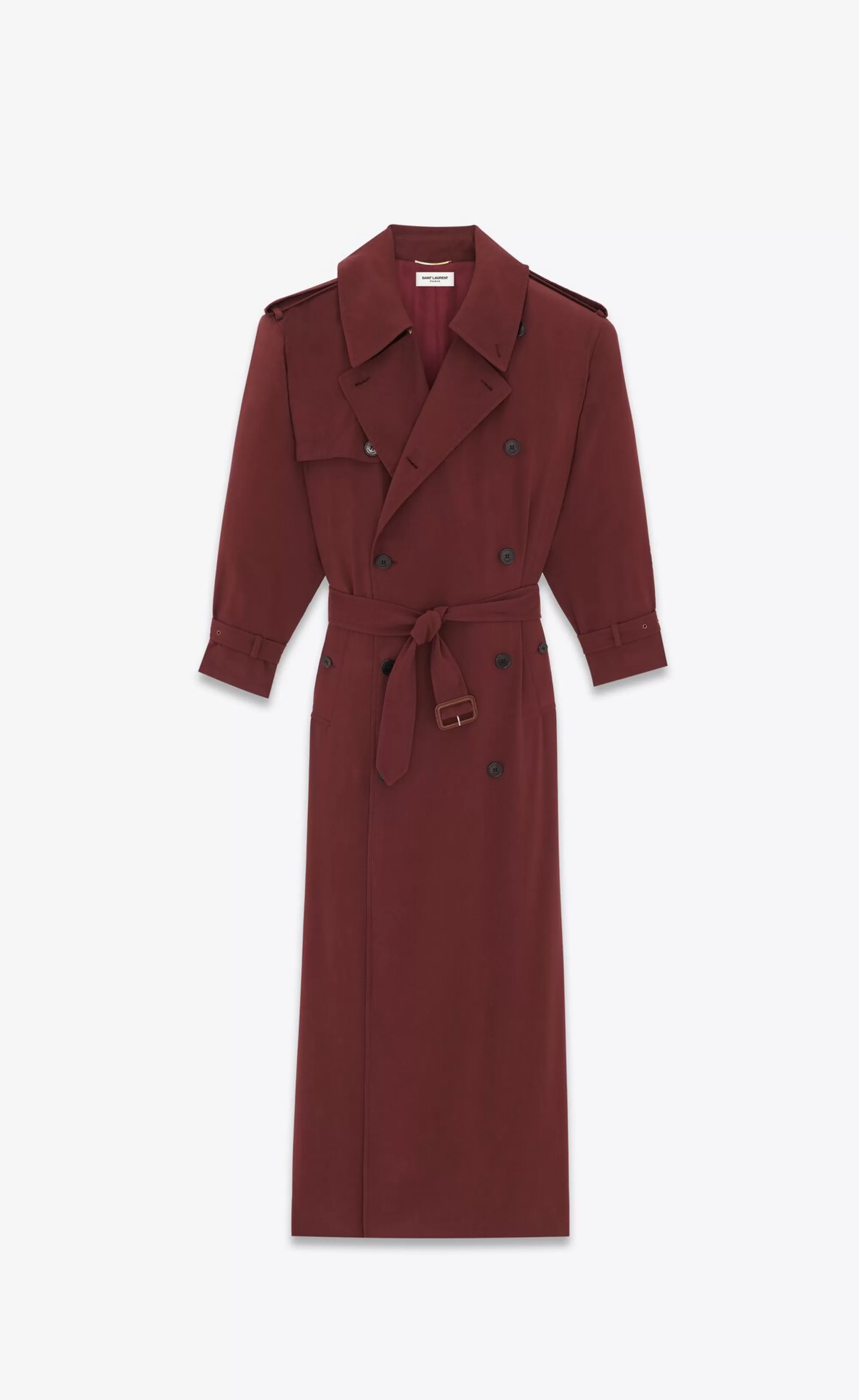 Women Saint Laurent Coats and Outerwear^Trench Coat In Twill | | YSL.com