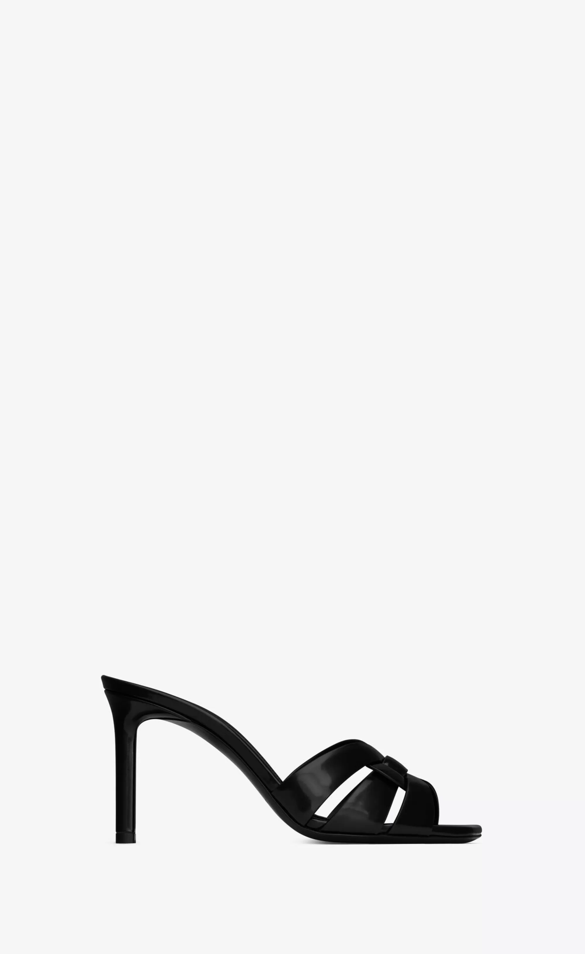 Women Saint Laurent MULES^TRIBUTE Mules In Glazed Leather | | YSL.com