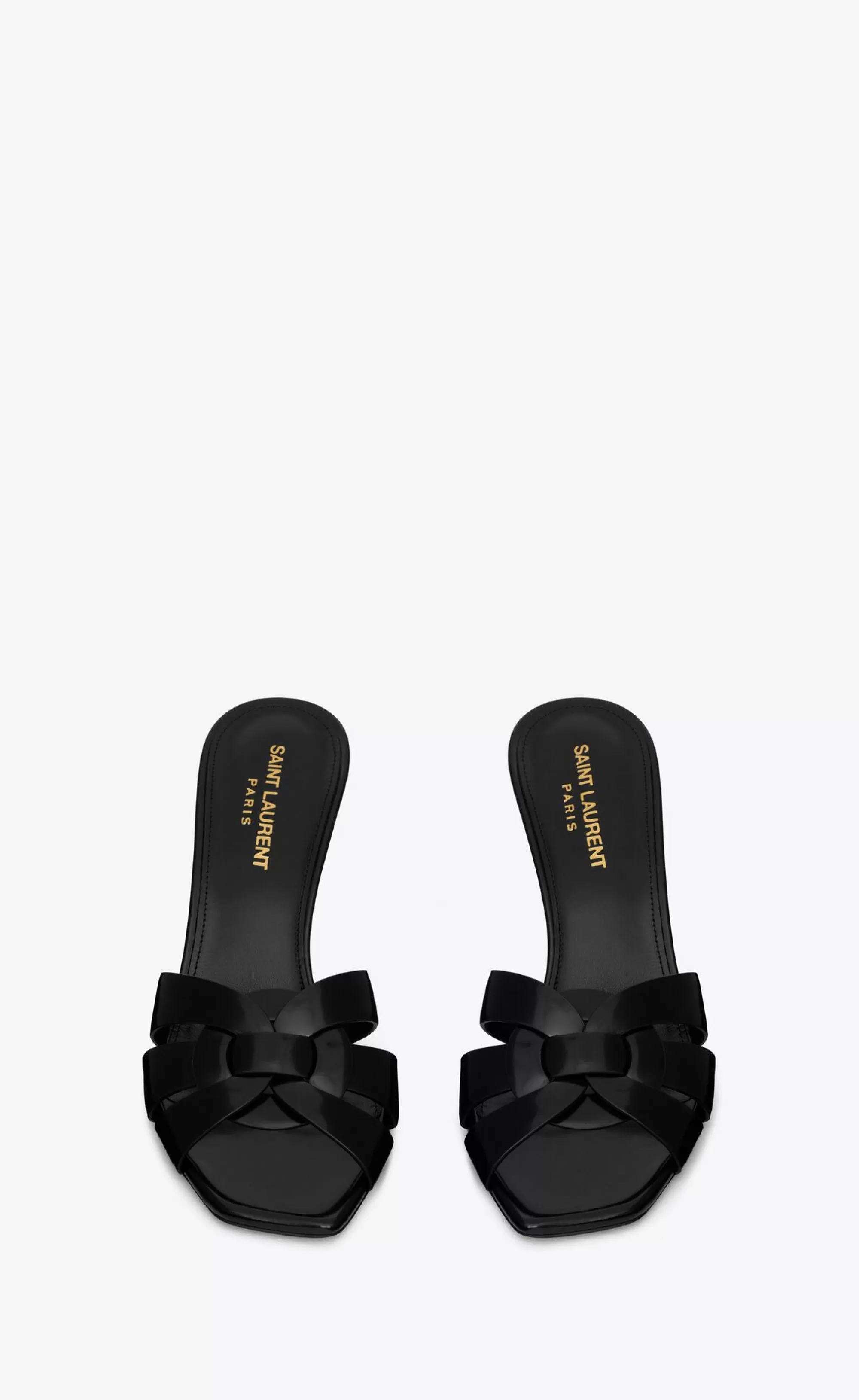 Women Saint Laurent MULES^TRIBUTE Mules In Glazed Leather | | YSL.com