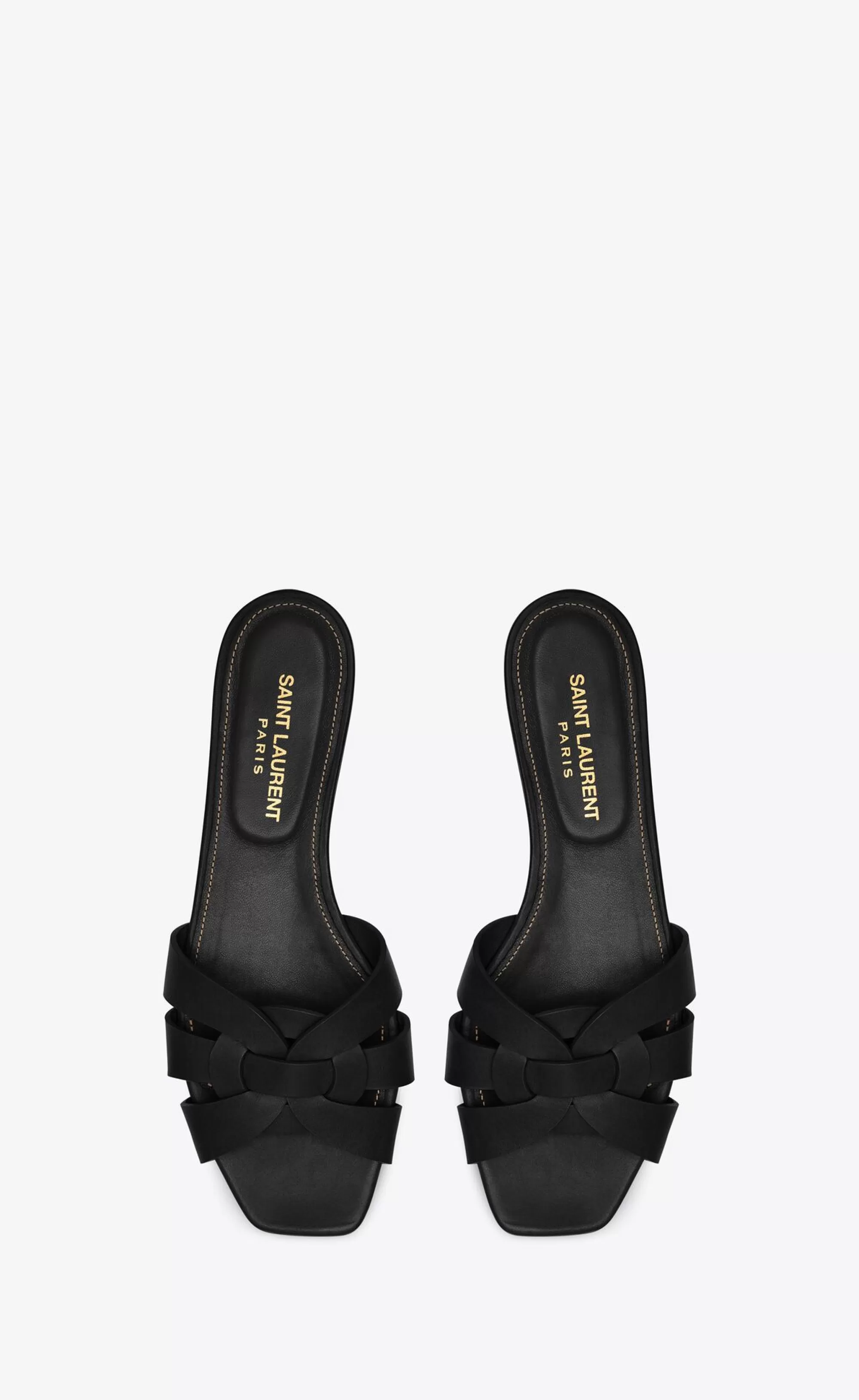 Women Saint Laurent Flat Sandals^Tribute SANDALS In Smooth Leather | | YSL.com