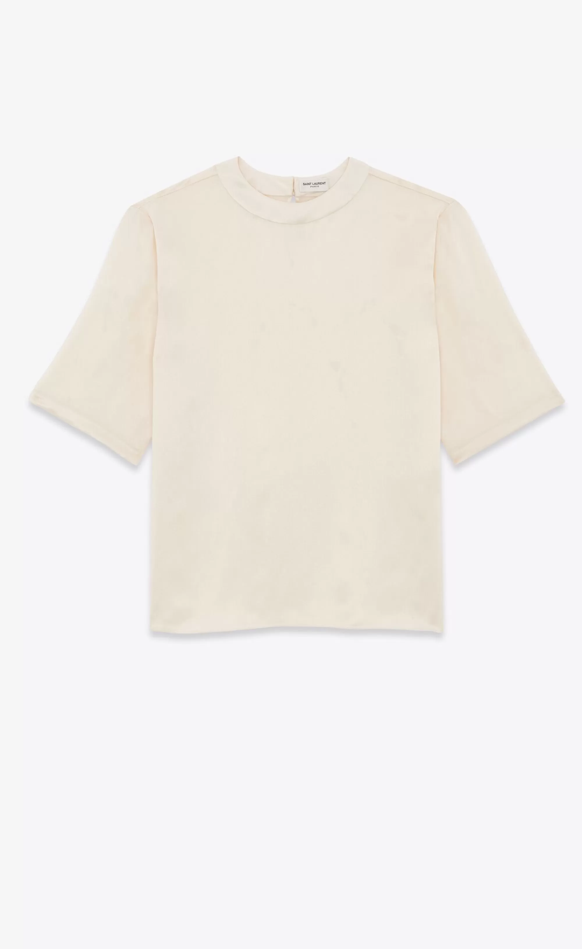 Saint Laurent ALL READY TO WEAR | SHIRTS^T-shirt In Silk Satin | | YSL.com