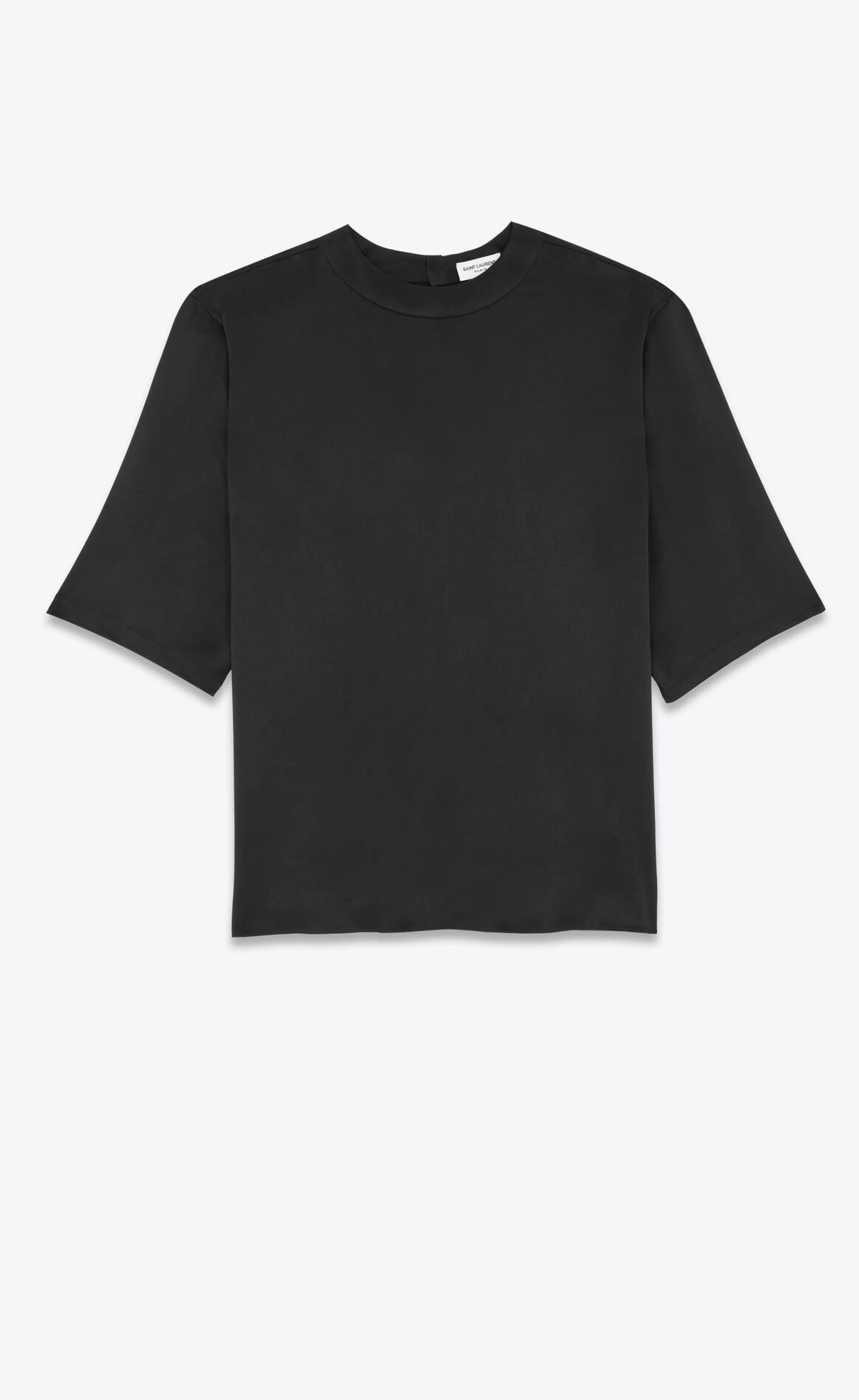 Saint Laurent ALL READY TO WEAR | SHIRTS^T-shirt In Silk Satin | | YSL.com