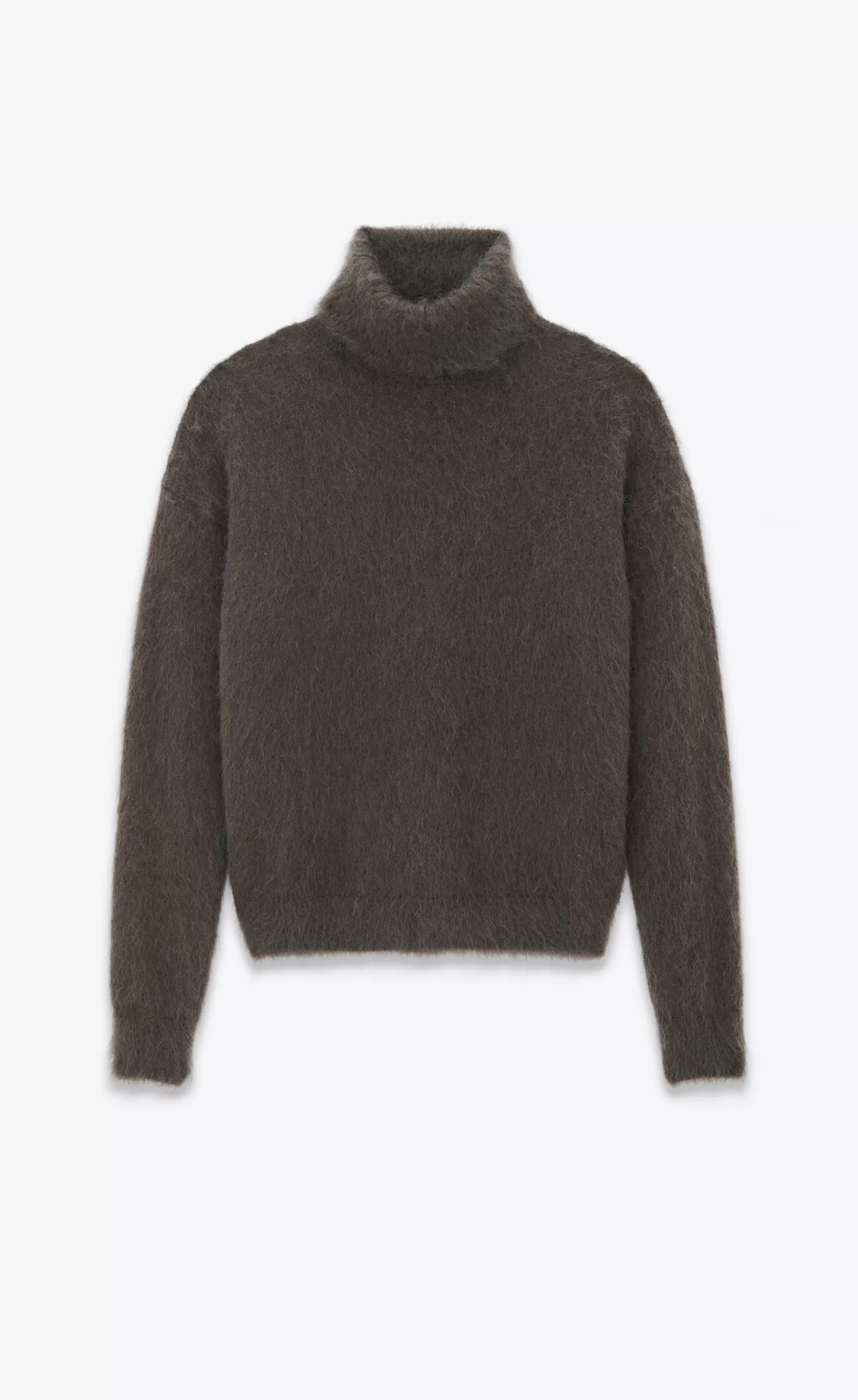 Women Saint Laurent KNITWEAR^Turtleneck Sweater In Mohair | | YSL.com