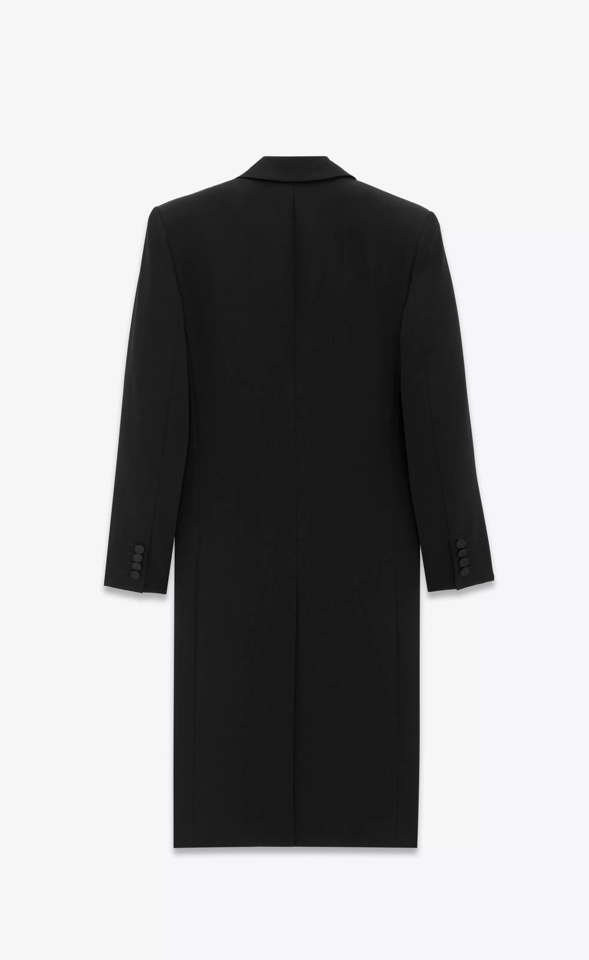 Saint Laurent ALL READY TO WEAR | COATS^Tuxedo Coat In GRAIN DE POUDRE | | YSL.com