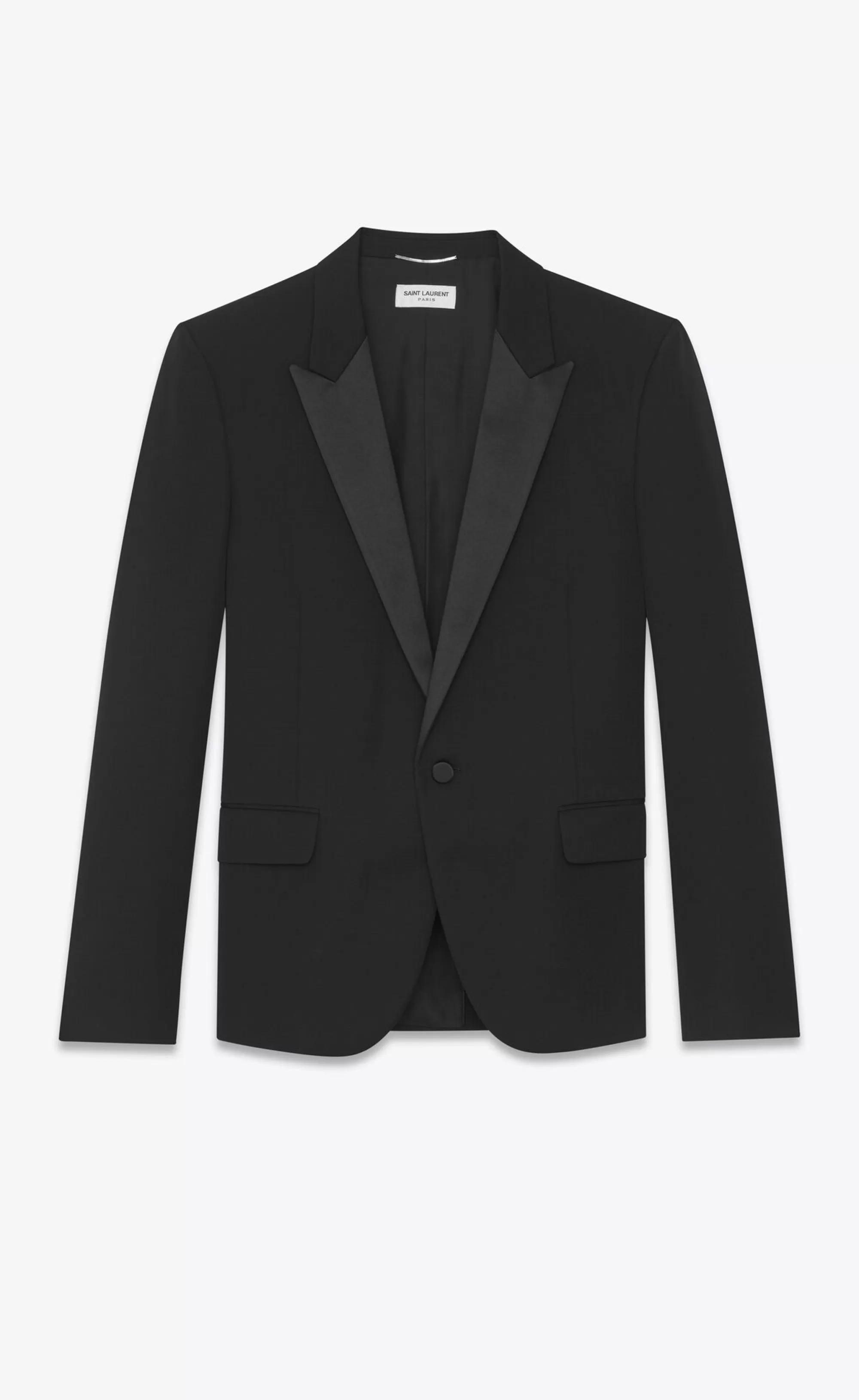 Saint Laurent ALL READY TO WEAR | SMOKING^Tuxedo Jacket In Grain De Poudre | | YSL.com