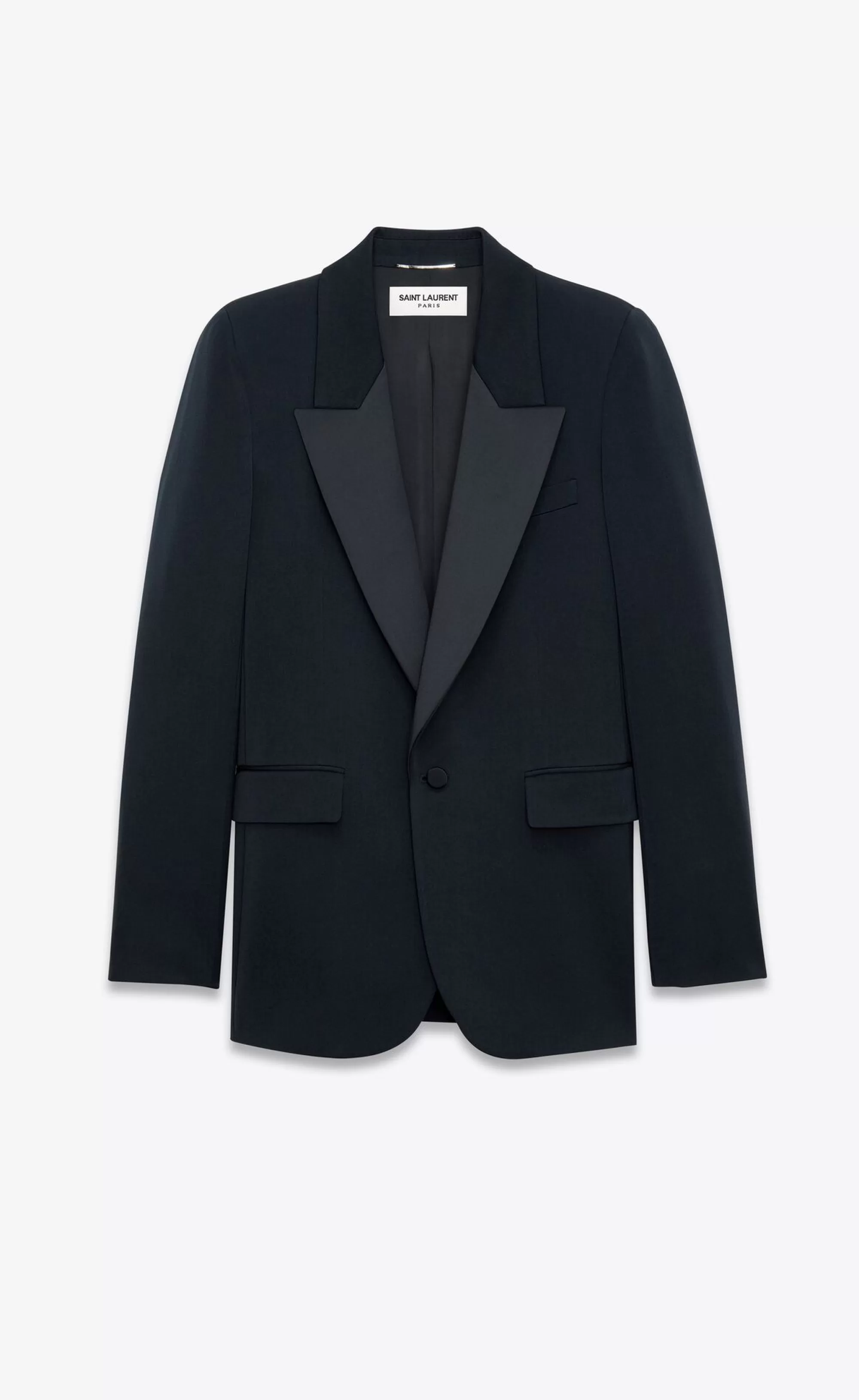 Saint Laurent ALL READY TO WEAR | JACKETS AND PANTS^Tuxedo Jacket In GRAIN DE POUDRE | | YSL.com