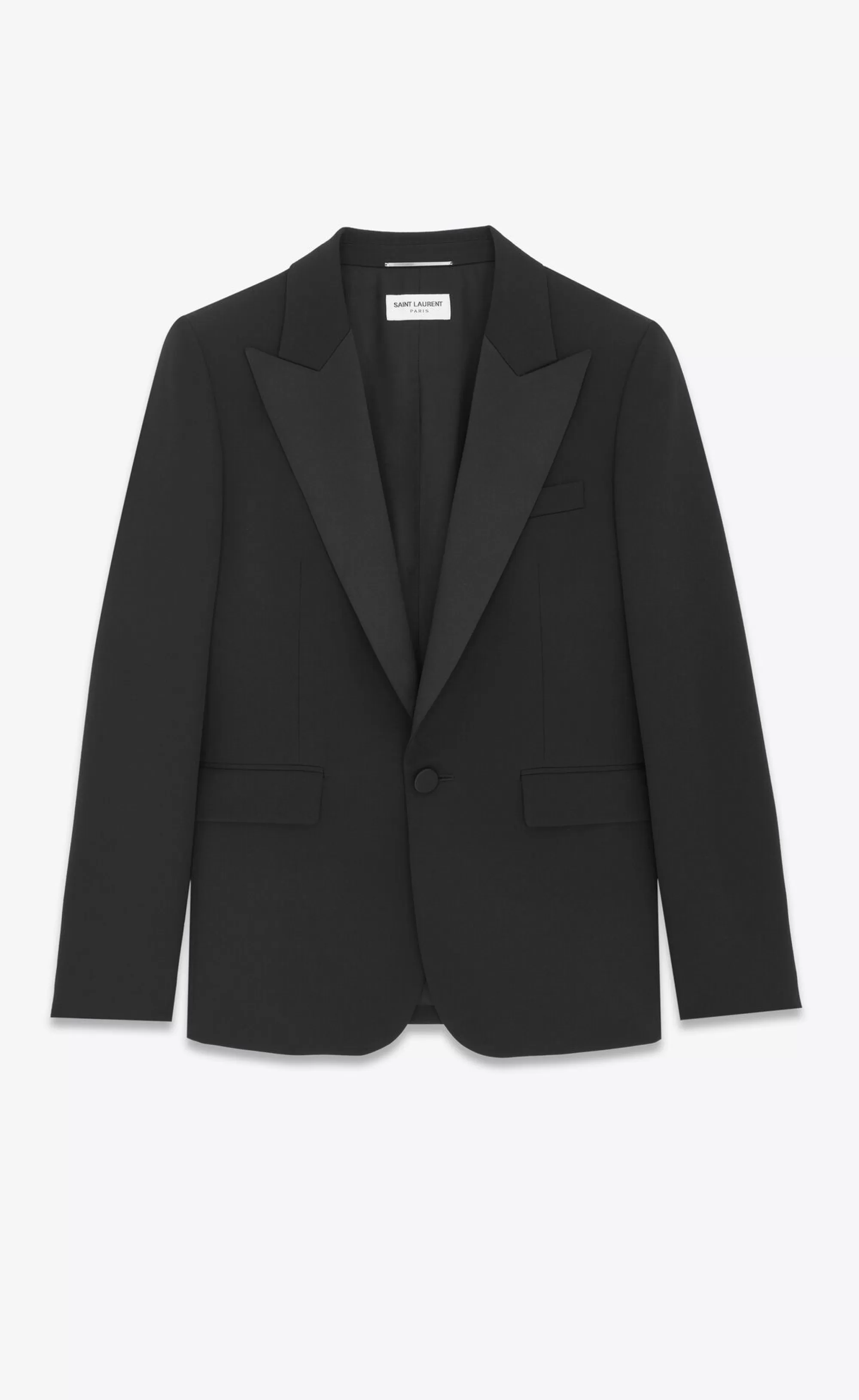 Saint Laurent ALL READY TO WEAR | SMOKING^Tuxedo Jacket In GRAIN DE POUDRE | | YSL.com