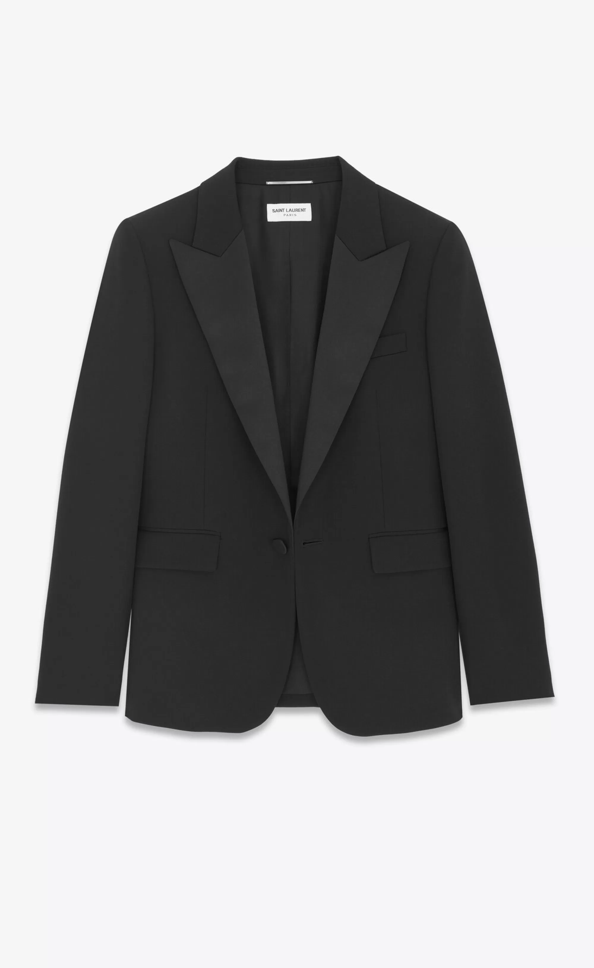 Saint Laurent ALL READY TO WEAR | SMOKING^Tuxedo Jacket In GRAIN DE POUDRE | | YSL.com