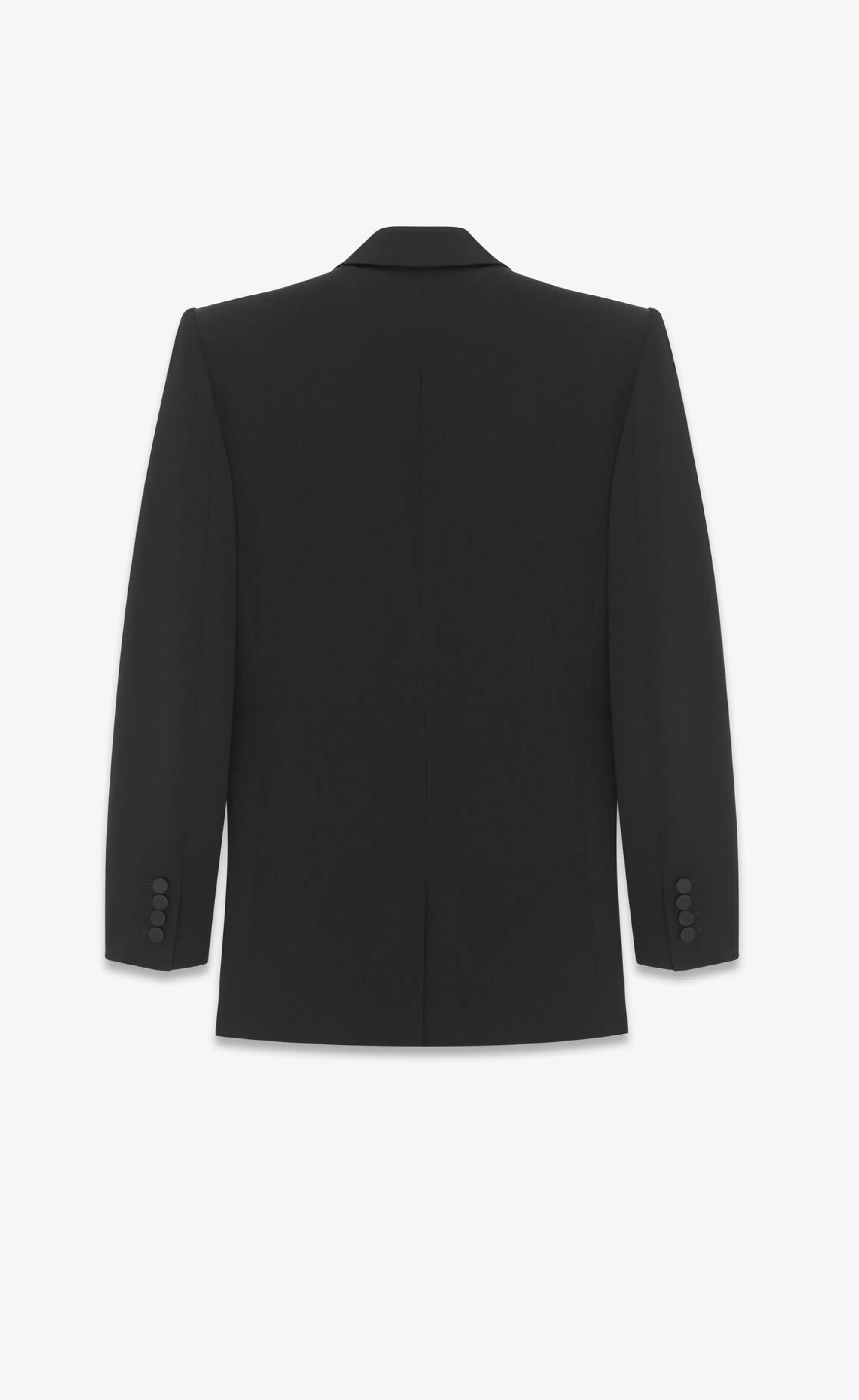 Women Saint Laurent SMOKING | JACKETS AND PANTS^Tuxedo Jacket In GRAIN DE POUDRE | | YSL.com