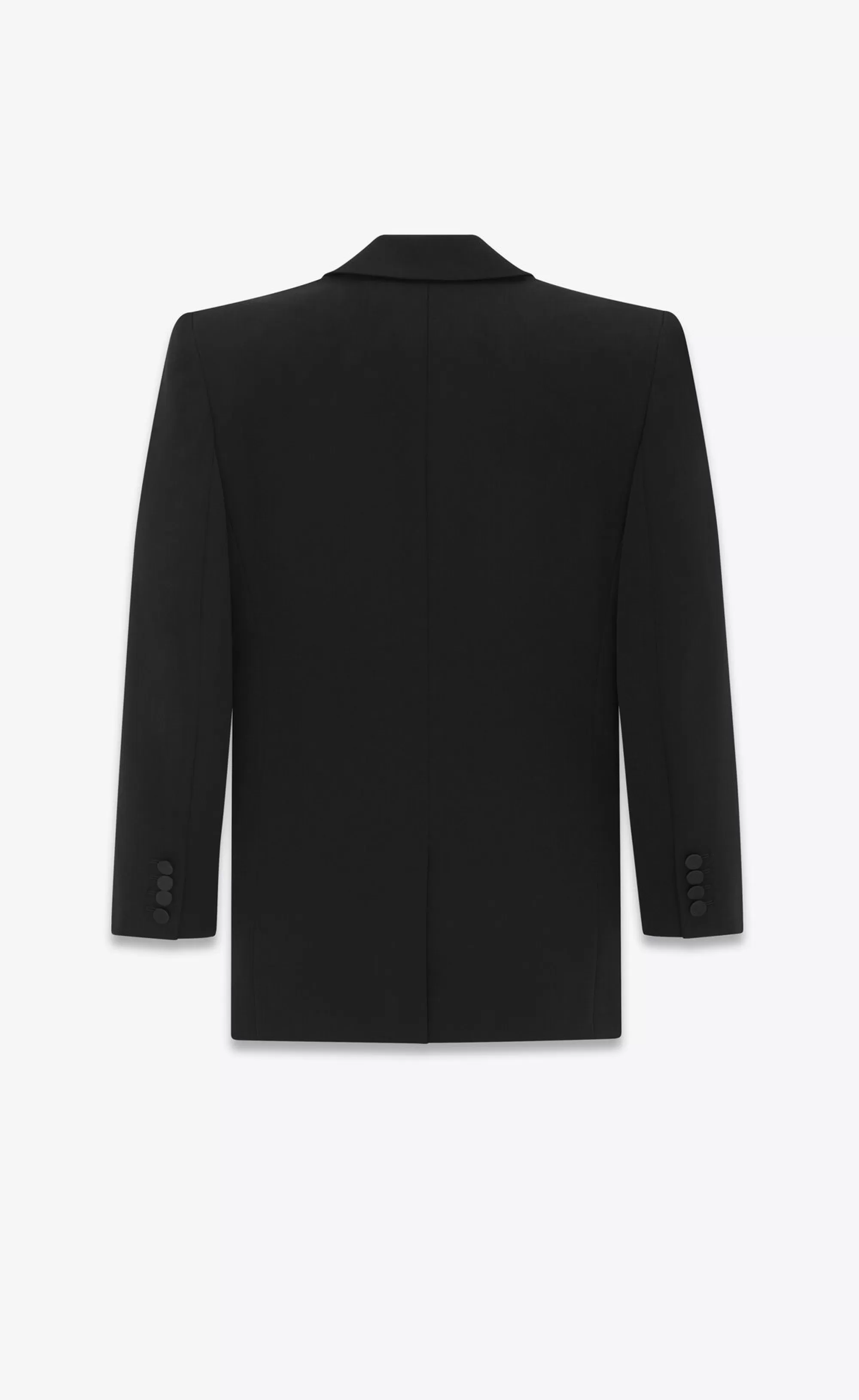 Women Saint Laurent SMOKING | JACKETS AND PANTS^Tuxedo Jacket In Grain De Poudre | | YSL.com