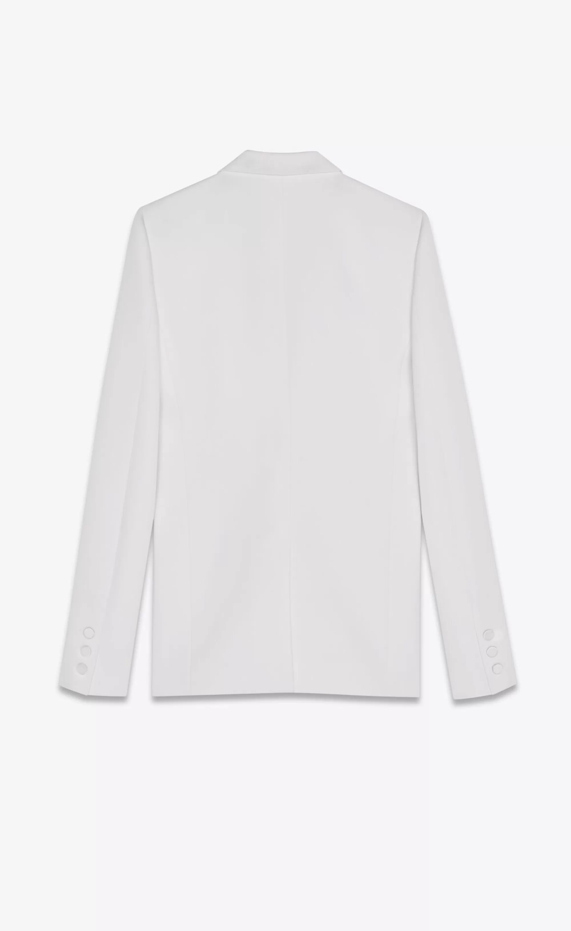 Women Saint Laurent JACKETS AND PANTS^Tuxedo Jacket In Grain De Poudre | | YSL.com