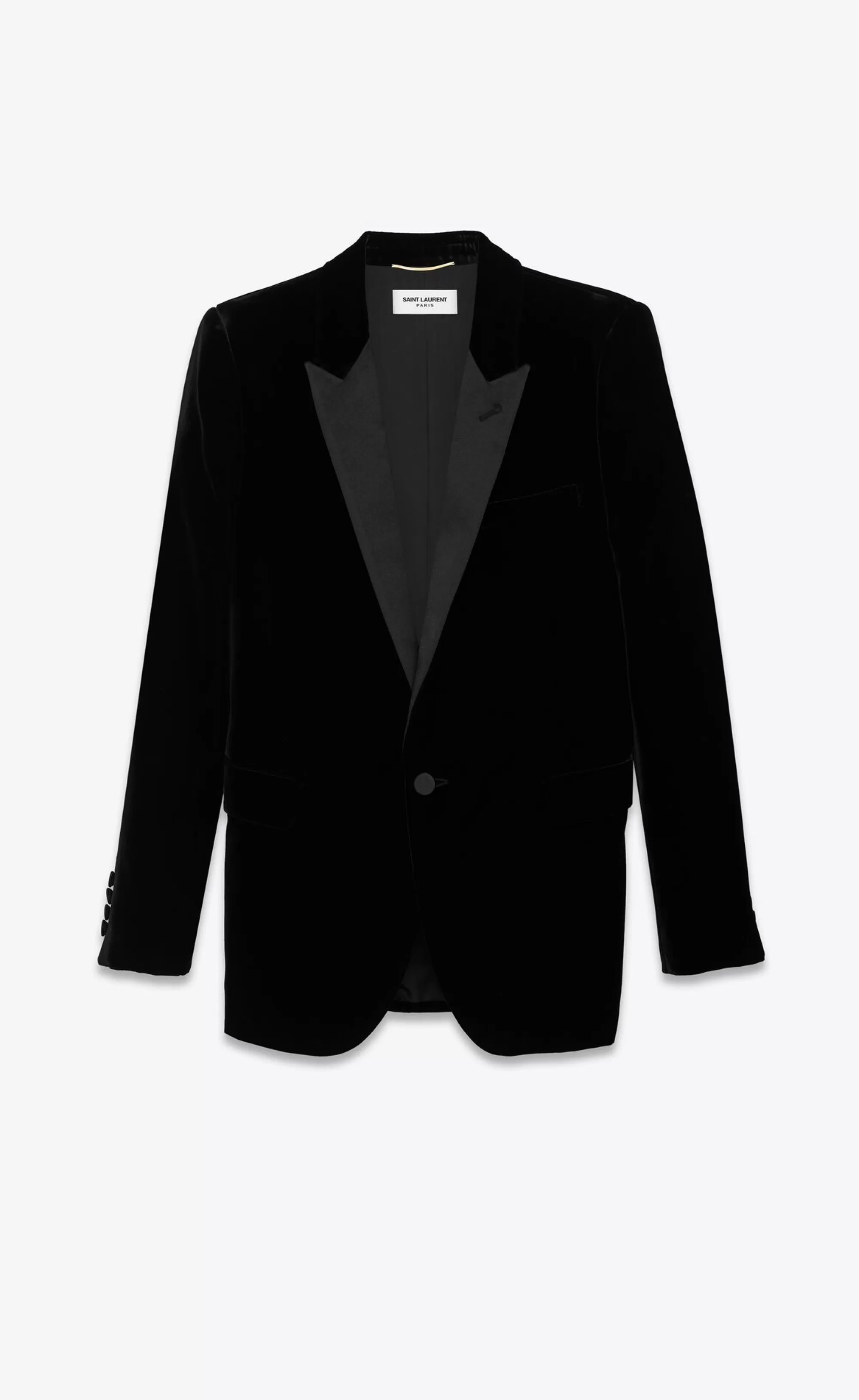 Women Saint Laurent JACKETS AND PANTS^Tuxedo Jacket In Velvet | | YSL.com